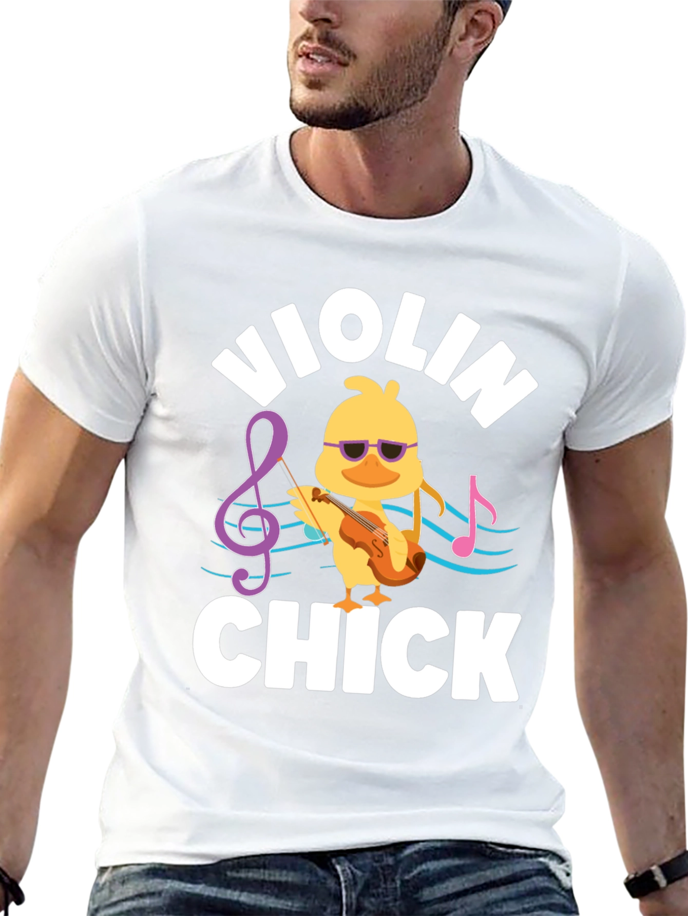 Black Violin Chick Graphic T-Shirt view 13