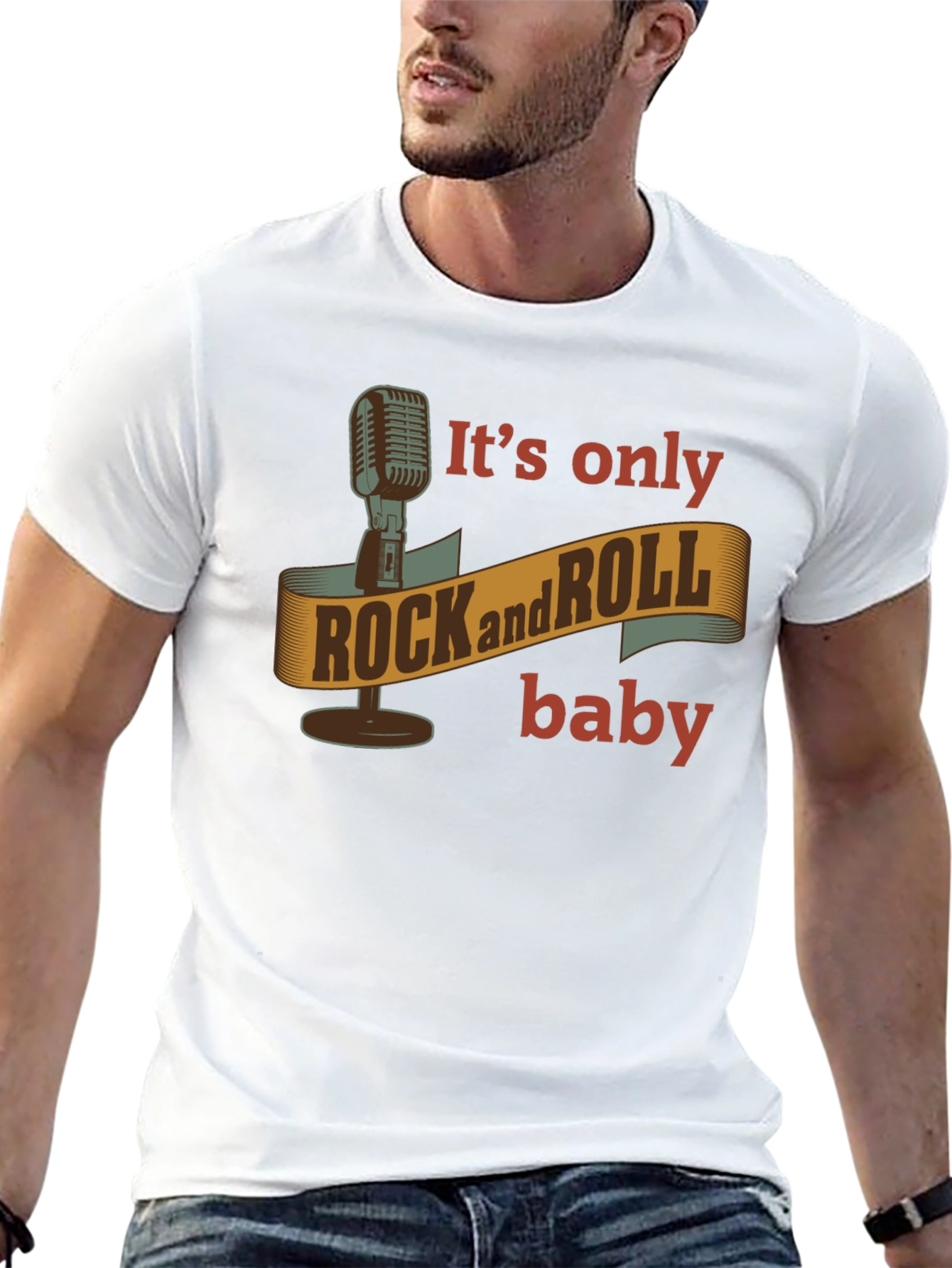 Black Rock and Roll Baby Graphic Tee view 13