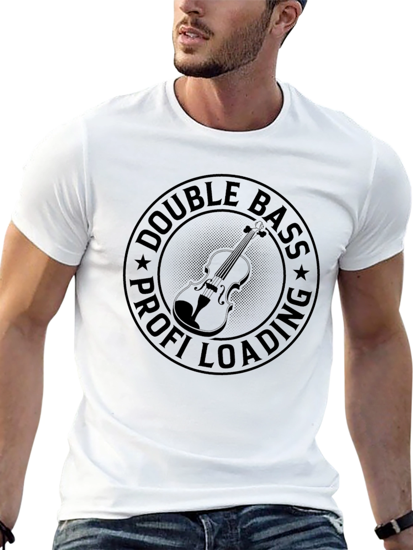 Black Double Bass Profi Loading Black T-Shirt view 13