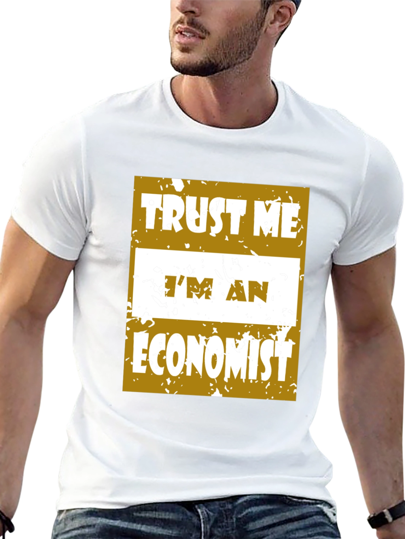 Black Trust Me I'm An Economist T-Shirt view 13
