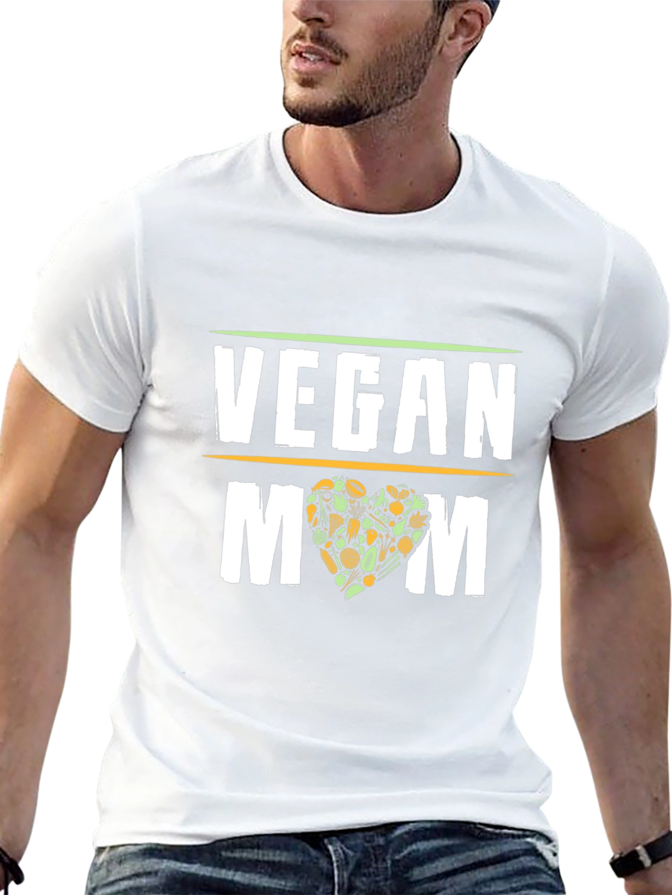 Vegan Mom T-Shirt - Black Graphic Tee - 13