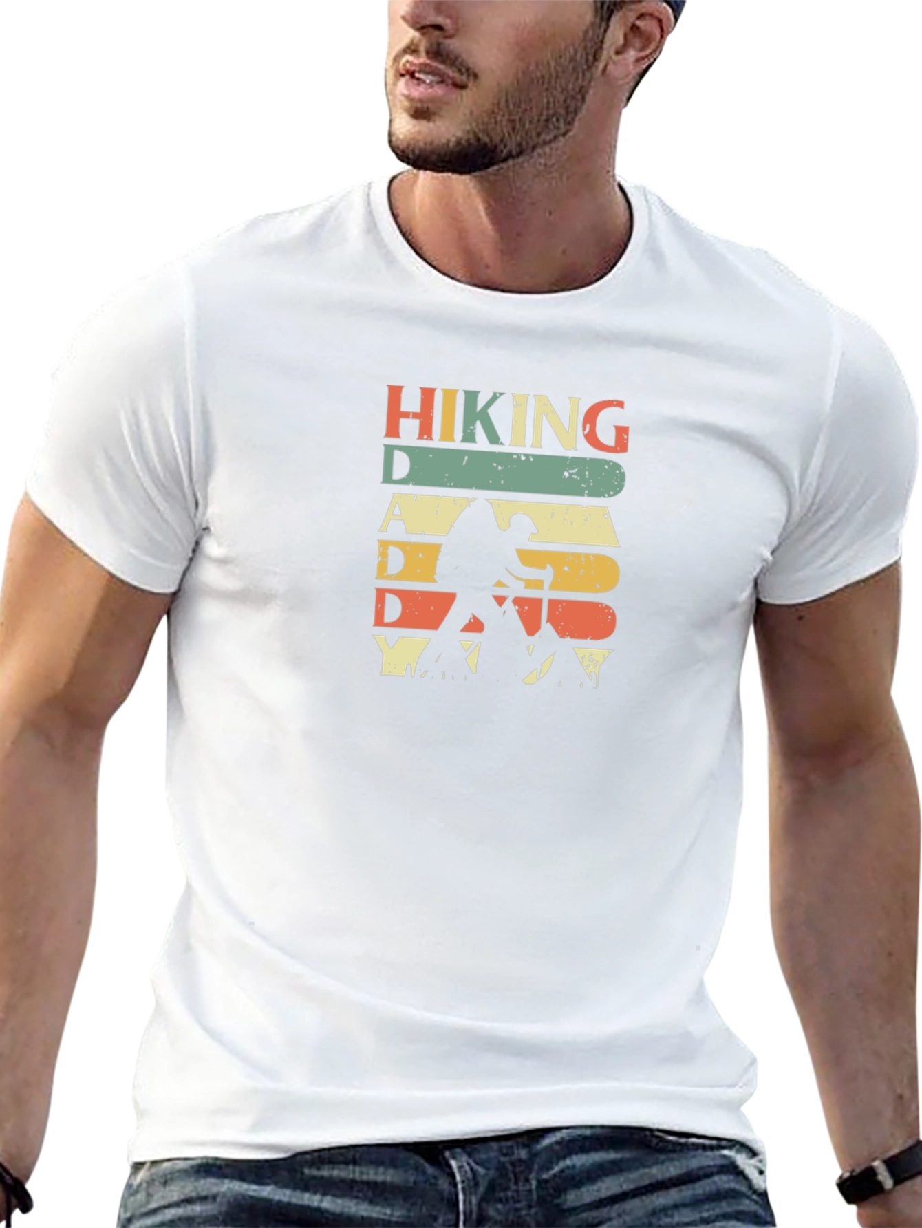 Black Hiking Daddy Graphic T-Shirt - Retro Style view 13