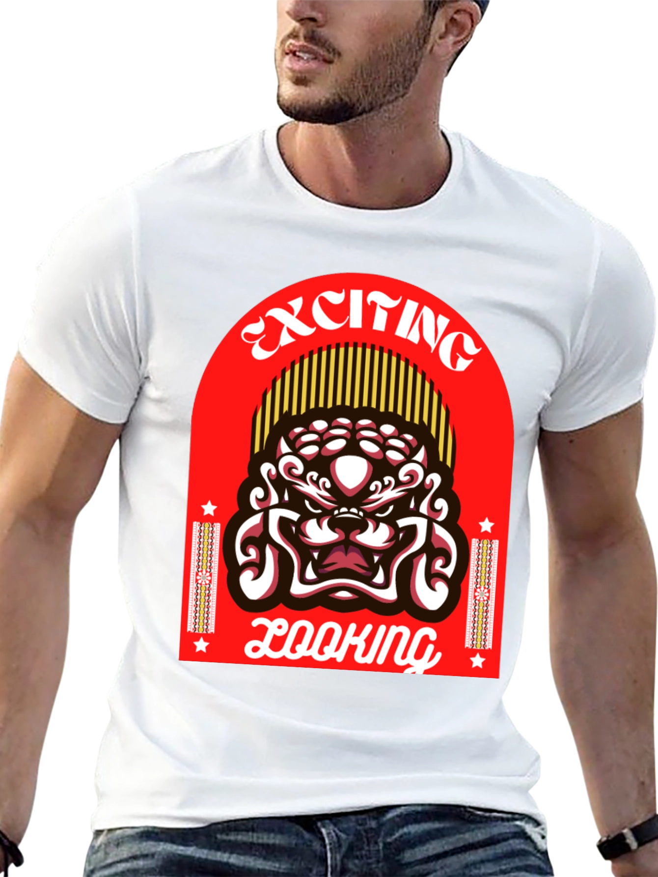 Black Exciting Looking Graphic T-Shirt view 13