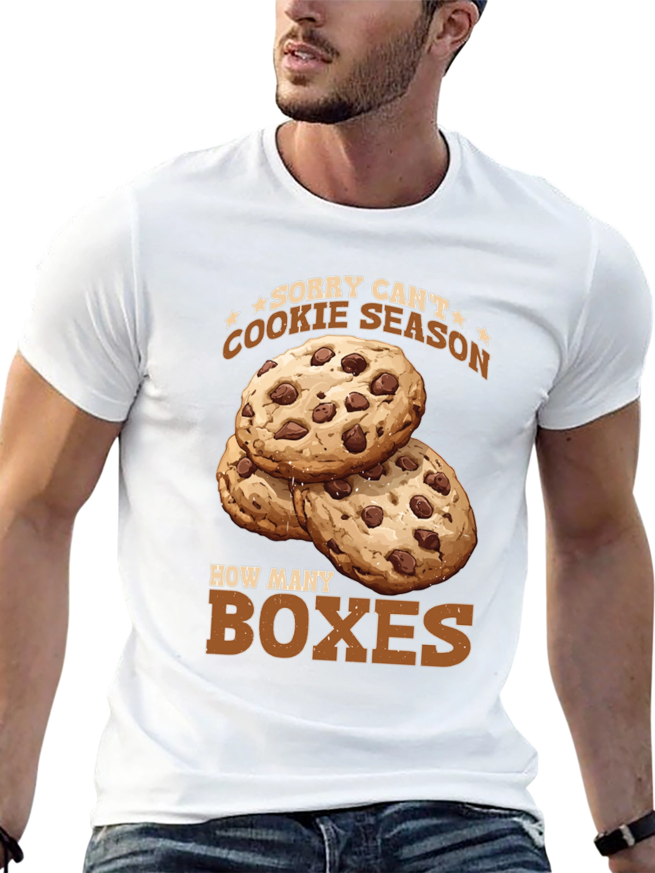 Black Funny Cookie Season T-Shirt - How Many Boxes? view 13