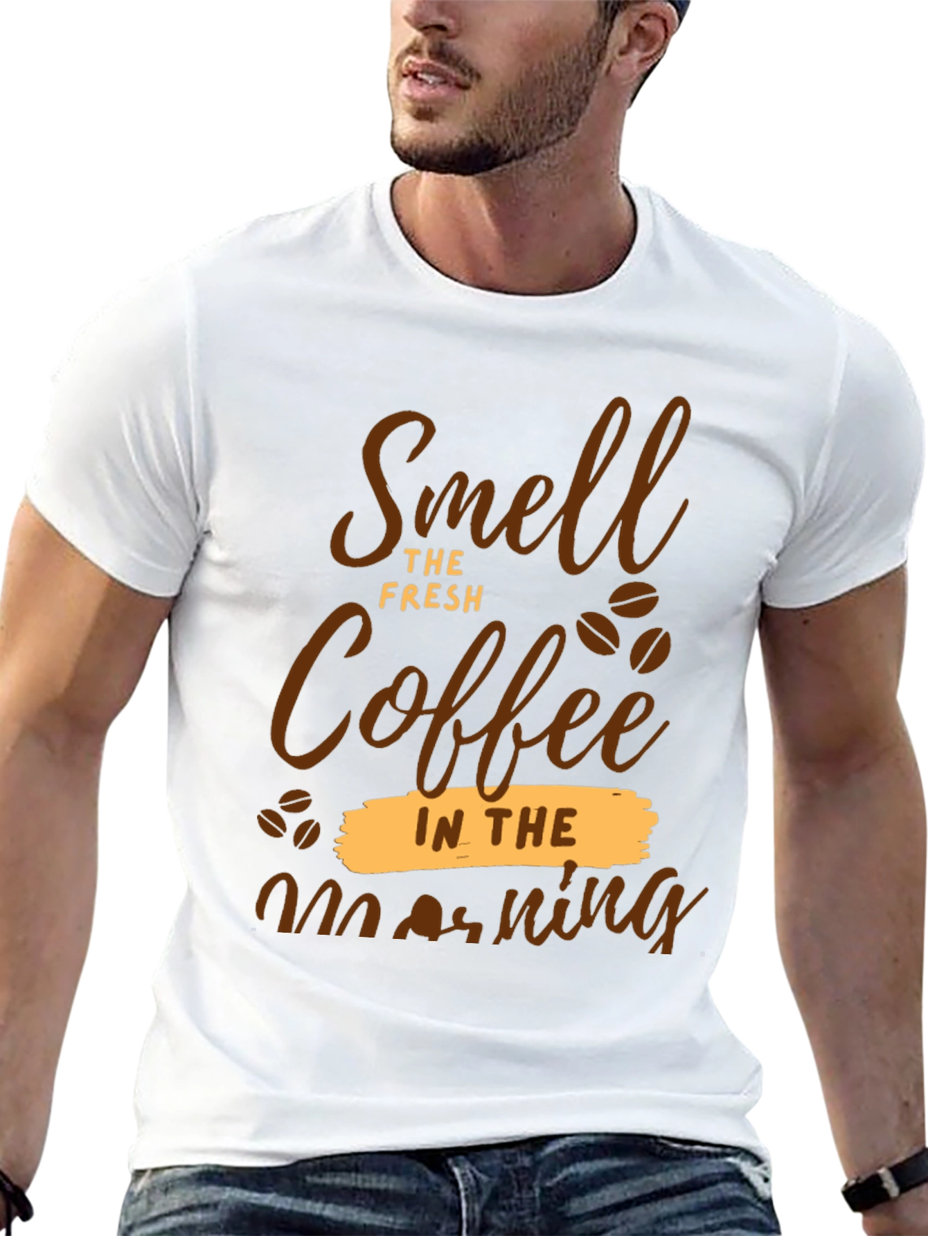 Black Smell The Fresh Coffee T-Shirt view 13