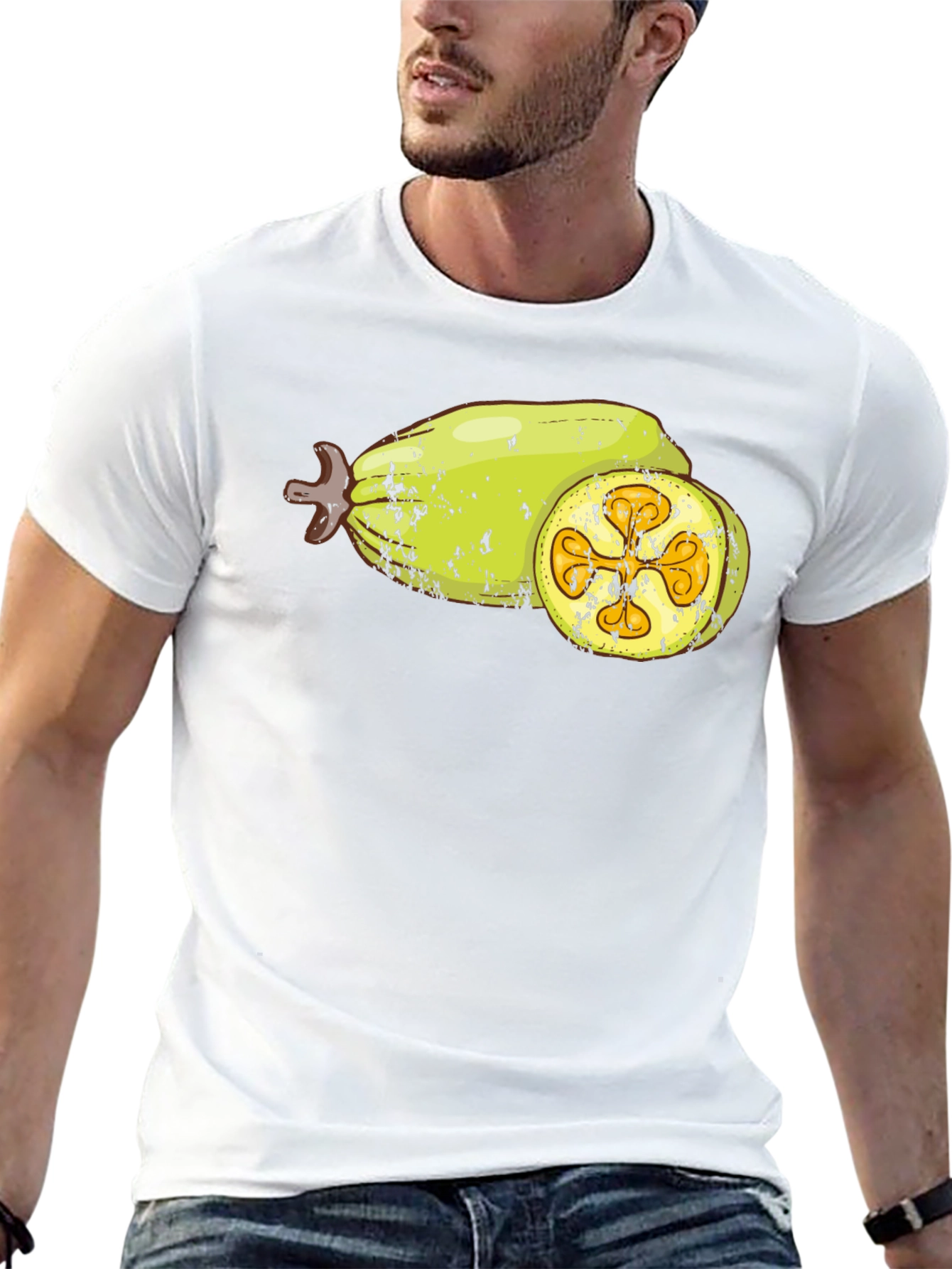 Black Bilimbi Fruit Graphic T-Shirt view 13