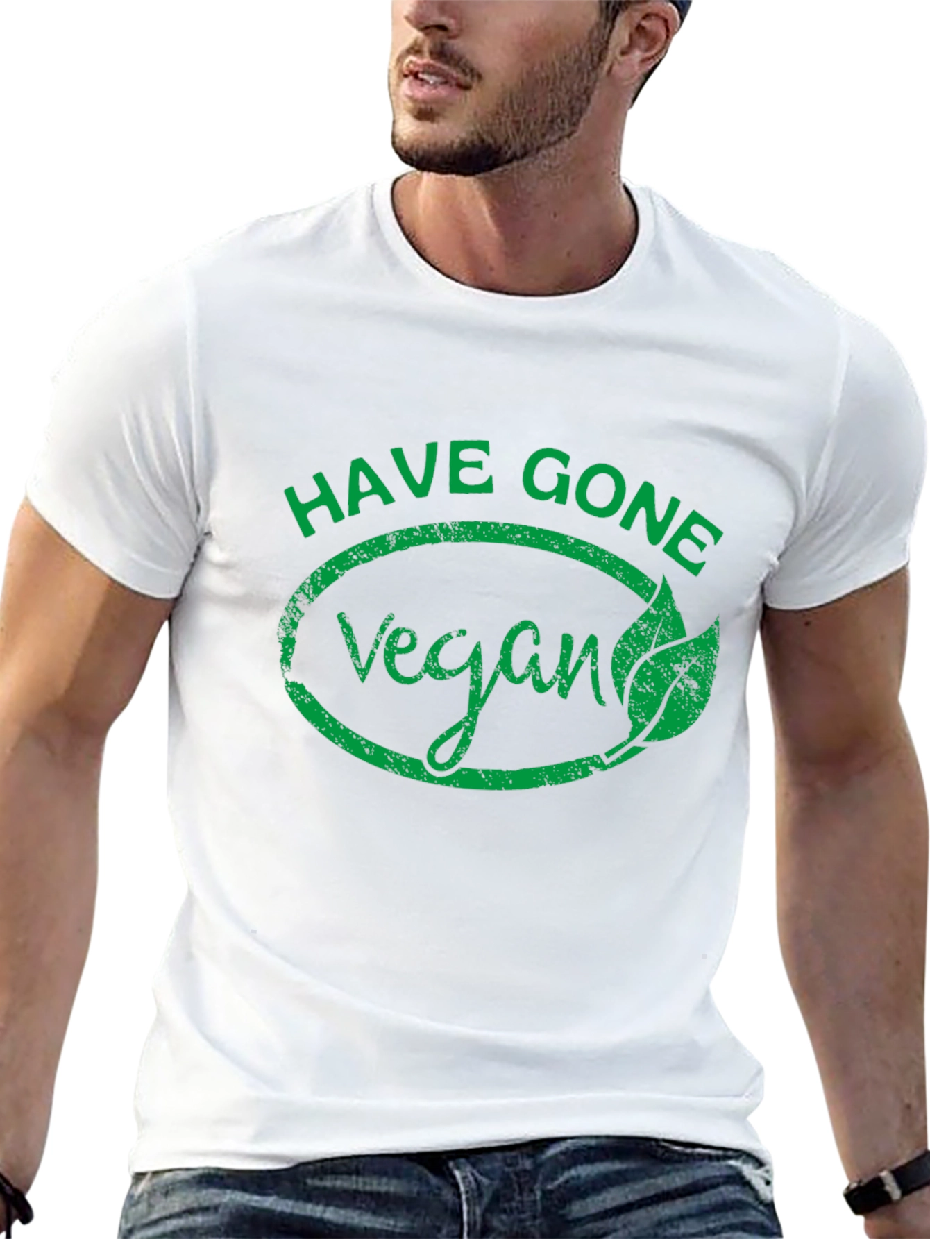 Black Have Gone Vegan T-Shirt - Black view 13