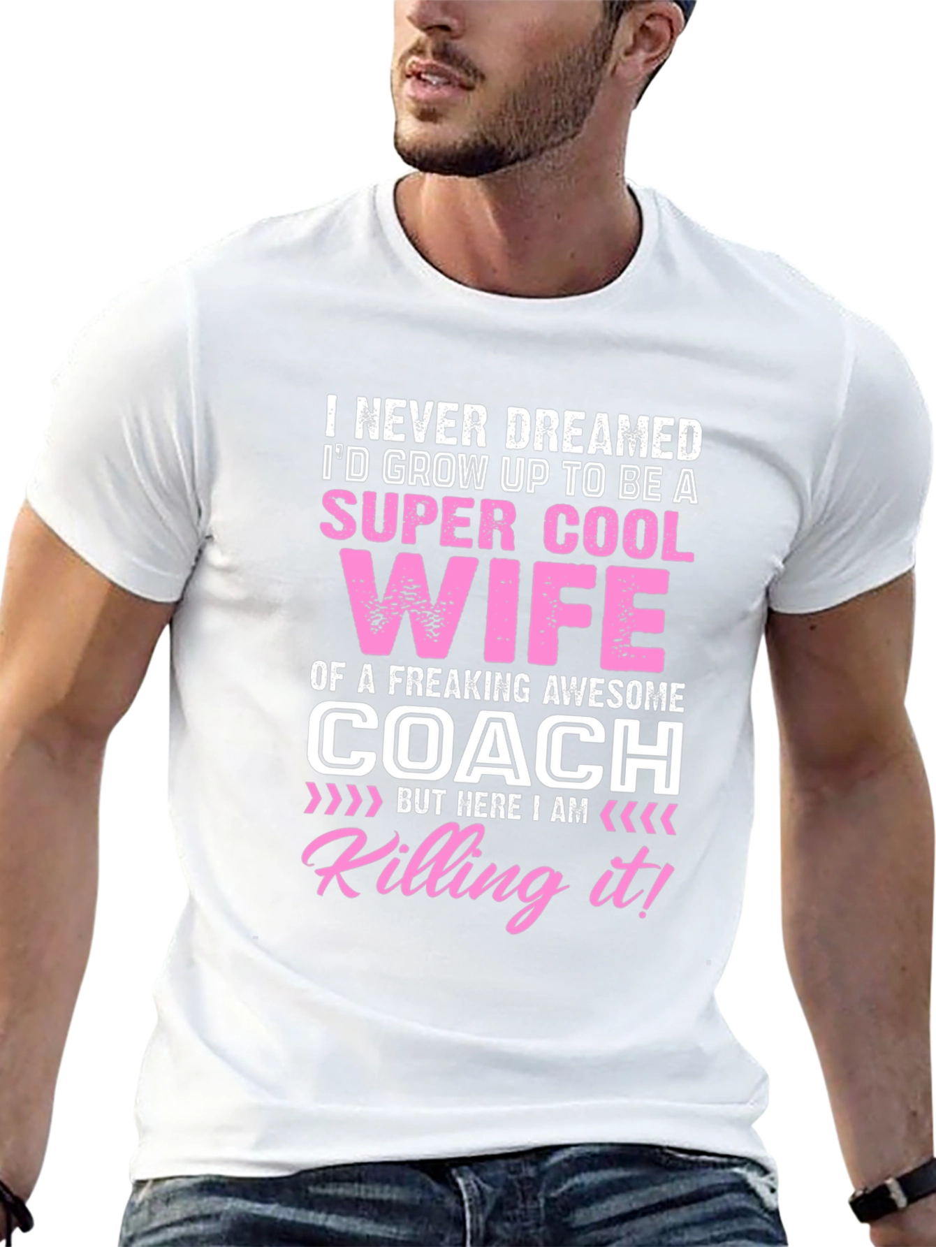 Black Super Cool Coach Wife Graphic T-Shirt view 13