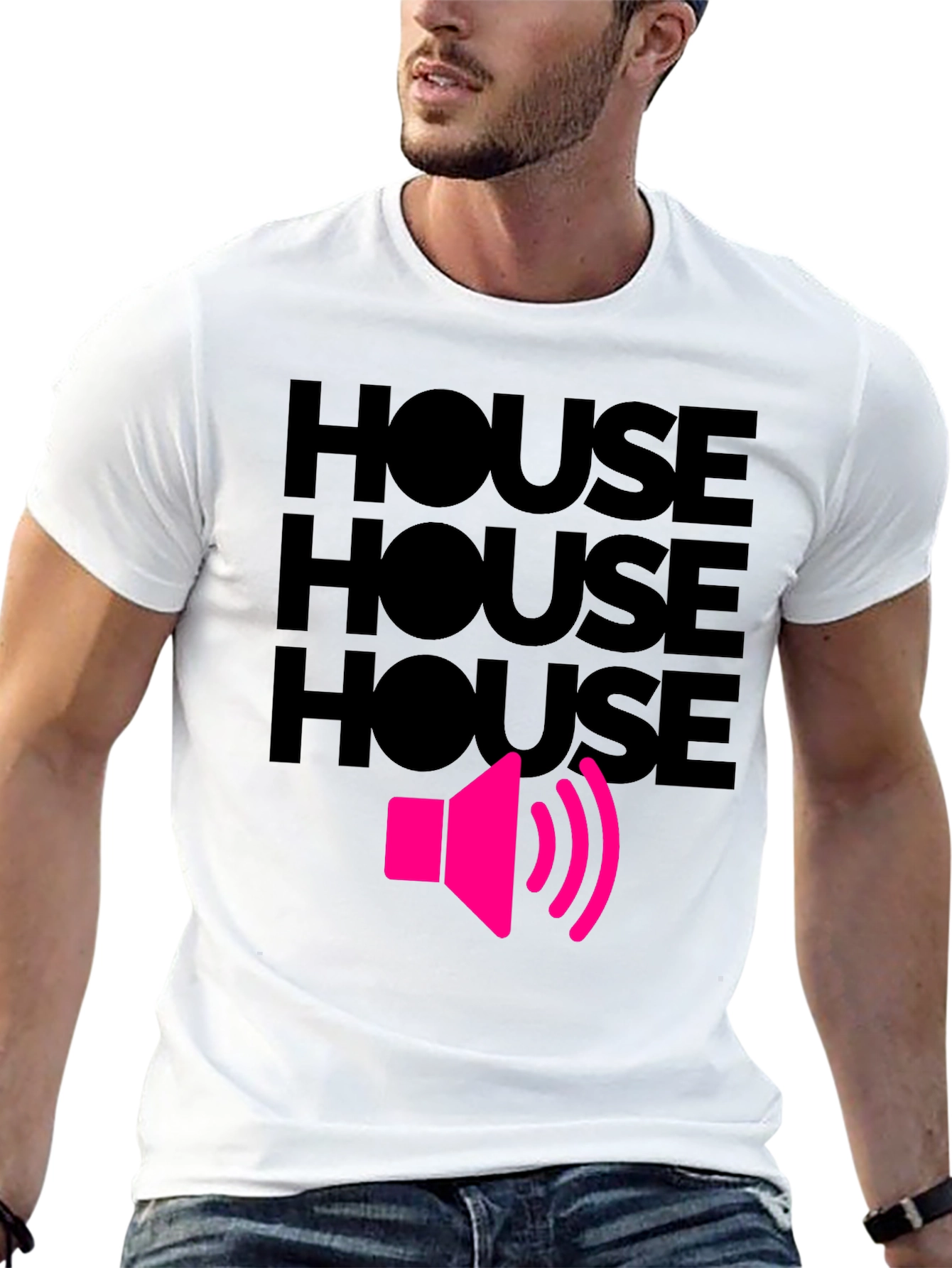 Black House Music T-Shirt - Loud Speaker Design view 13