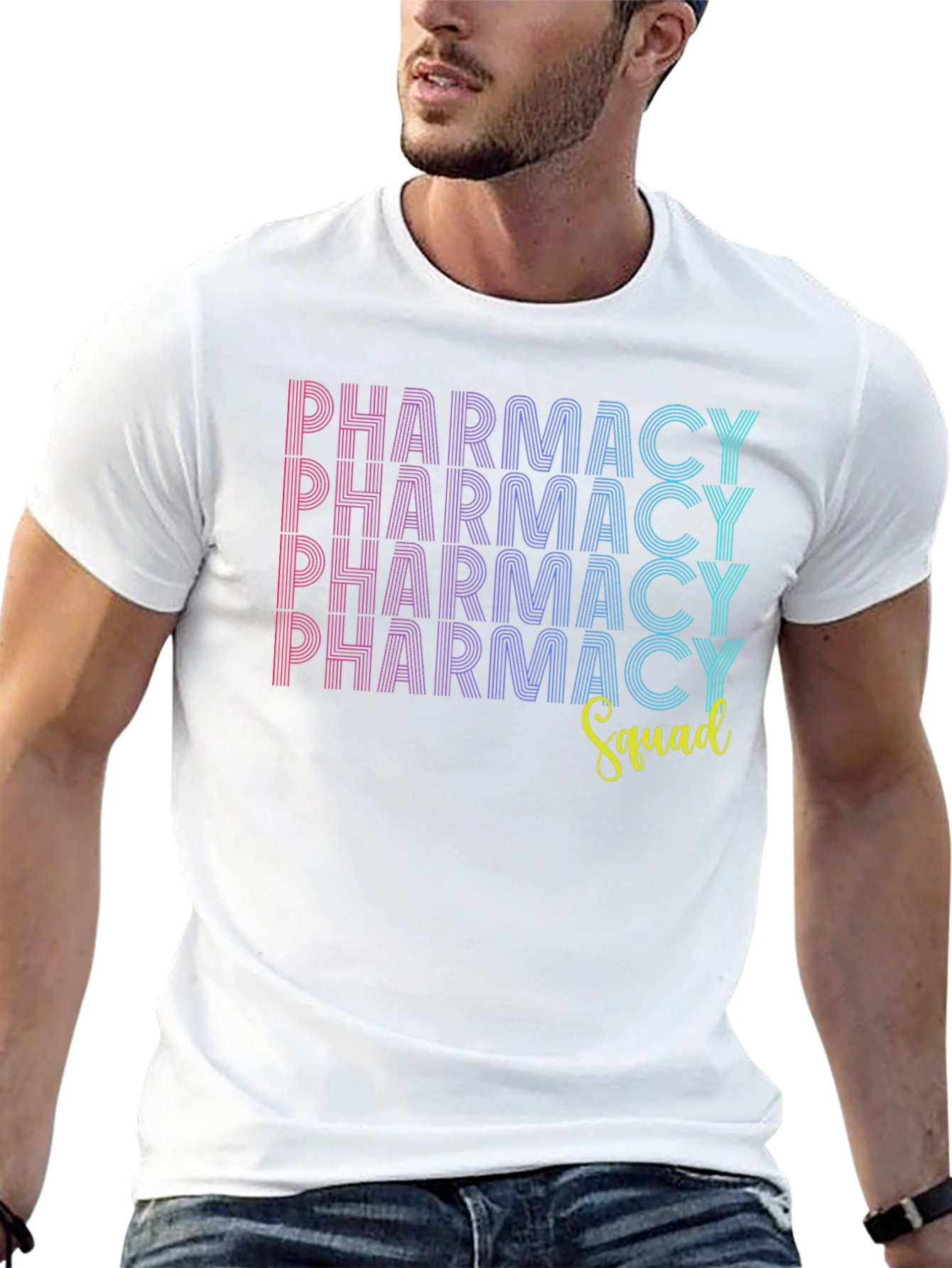 Black Pharmacy Squad Graphic Tee - Trendy & Comfortable view 13