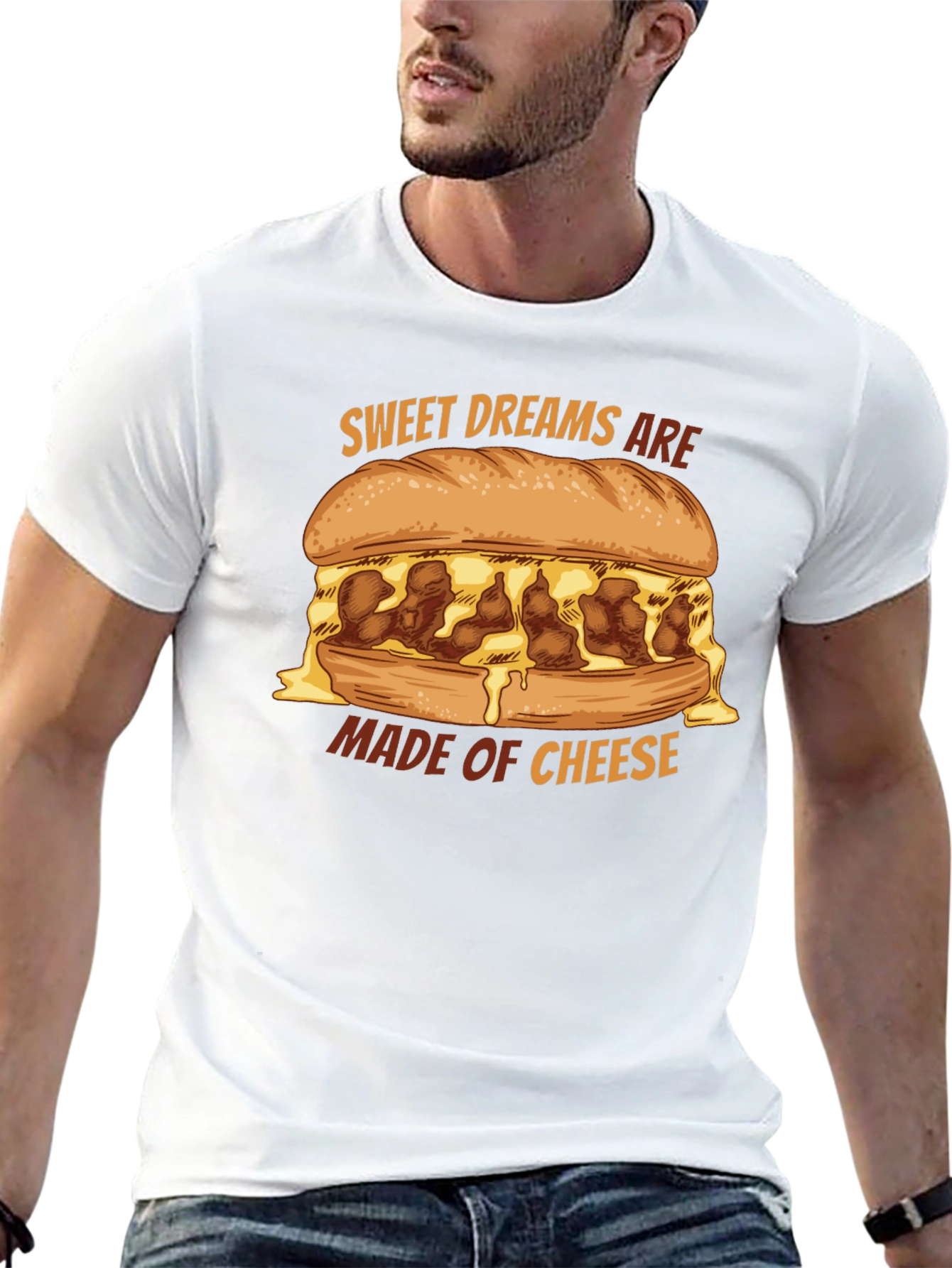 Black Sweet Dreams Are Made of Cheese T-Shirt view 13