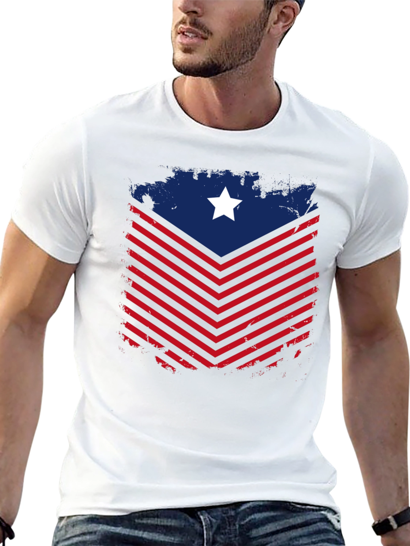 Black American Patriot Graphic Tee view 13