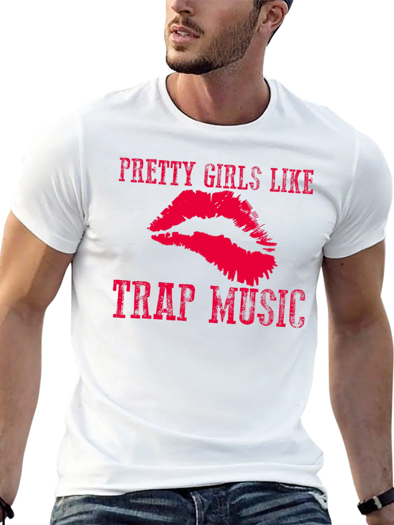 Black Pretty Girls Like Trap Music Graphic Tee view 13