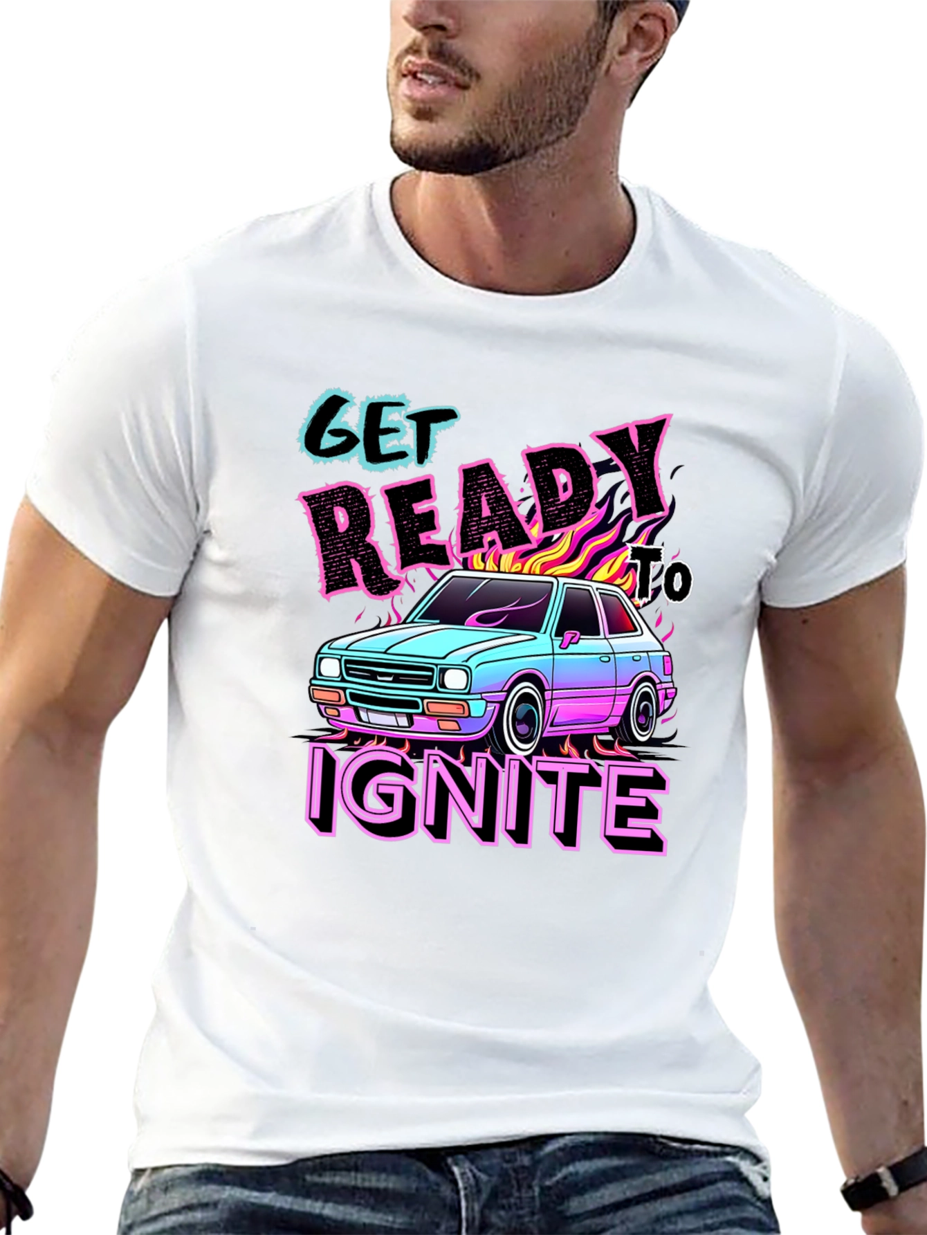 Black Get Ready to Ignite Graphic Tee view 13