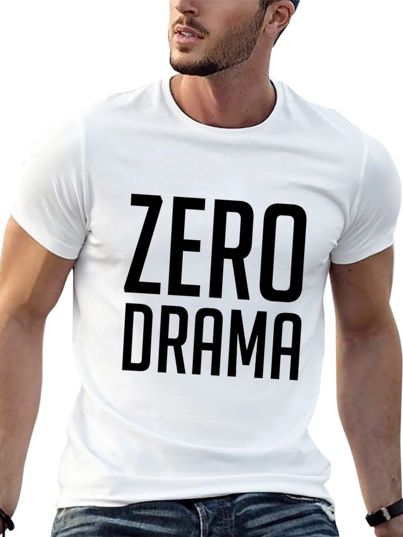 Black Zero Drama Black T-Shirt view 13