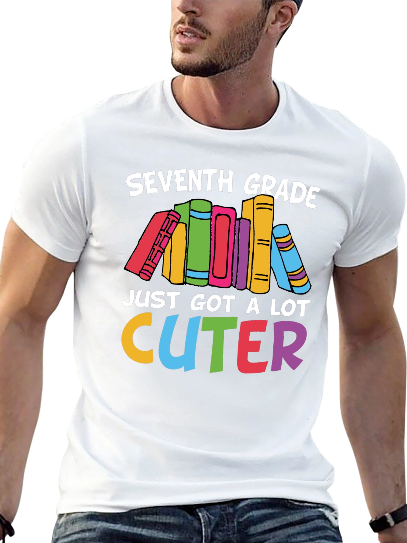 Black Seventh Grade Cuter T-Shirt - Back to School view 13