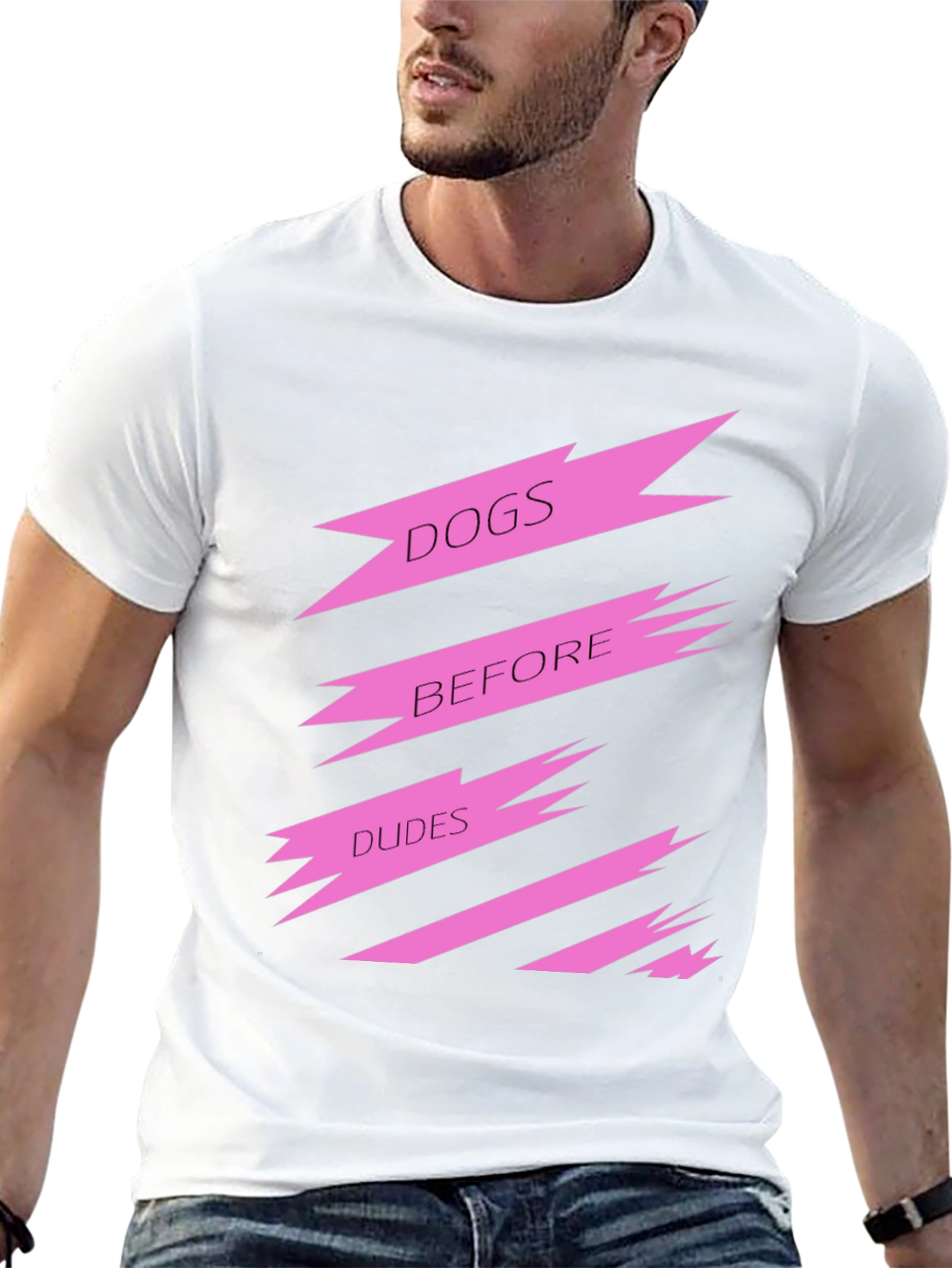 Black Dogs Before Dudes Graphic Tee - Black view 13