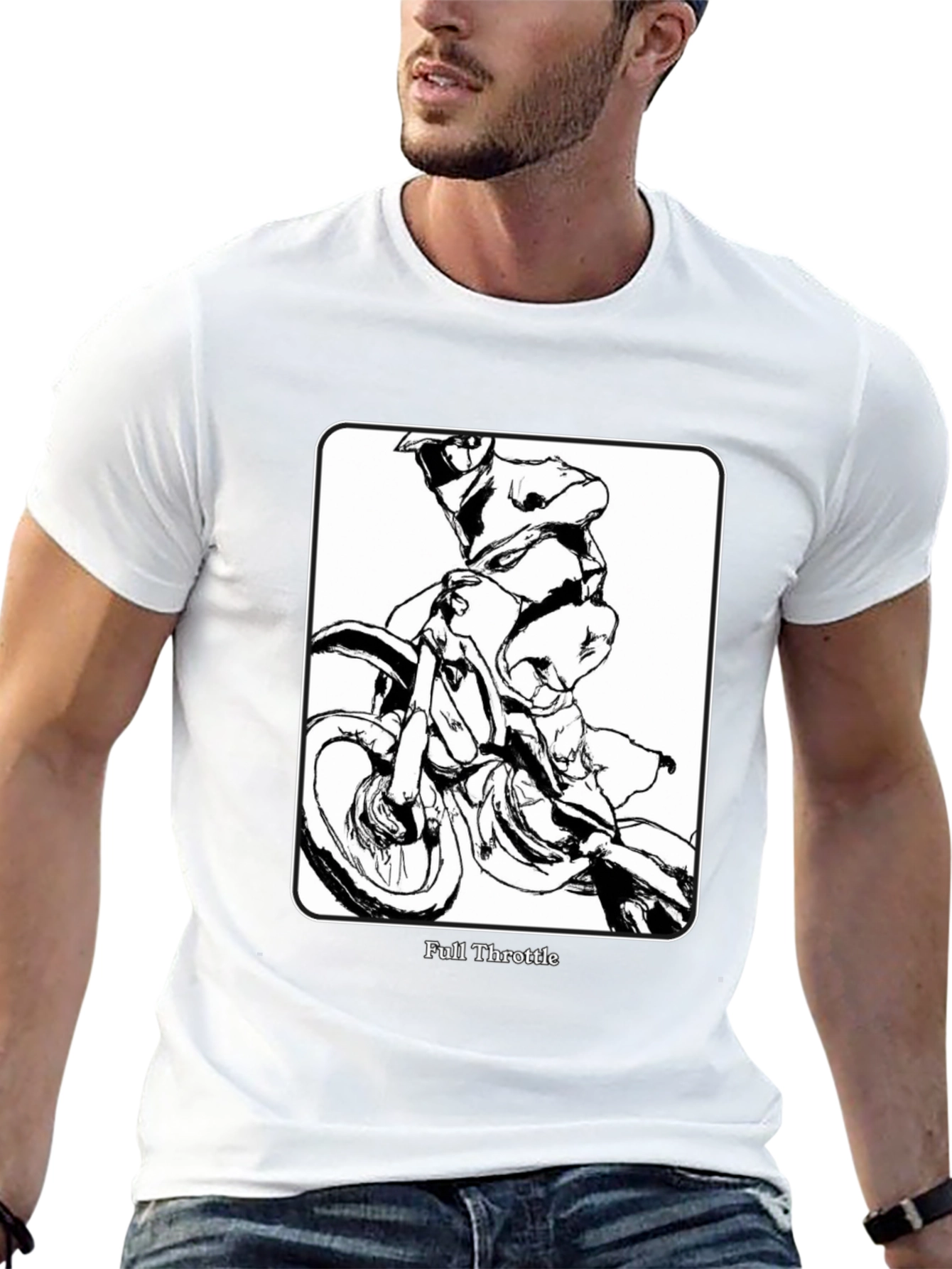 Black Full Throttle Graphic Tee - Black view 13