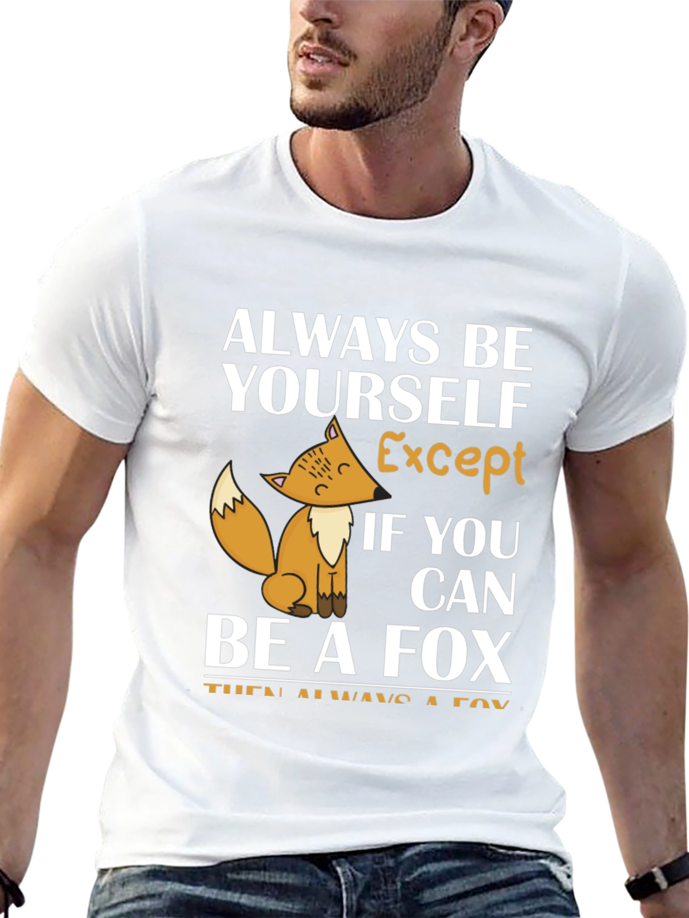 Black Always Be Yourself Except Fox T-Shirt view 13
