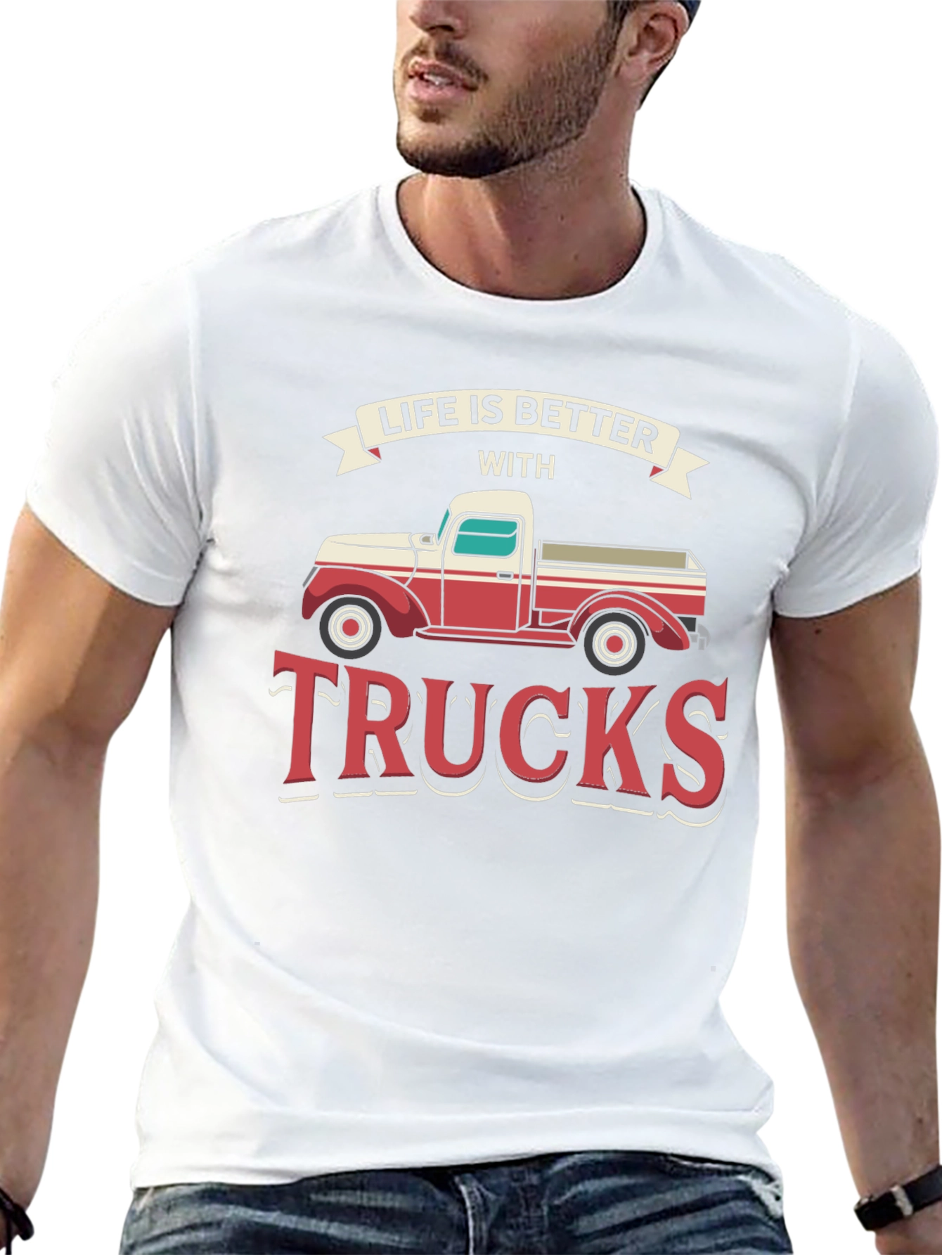 Black Life is Better with Trucks Graphic Tee view 13
