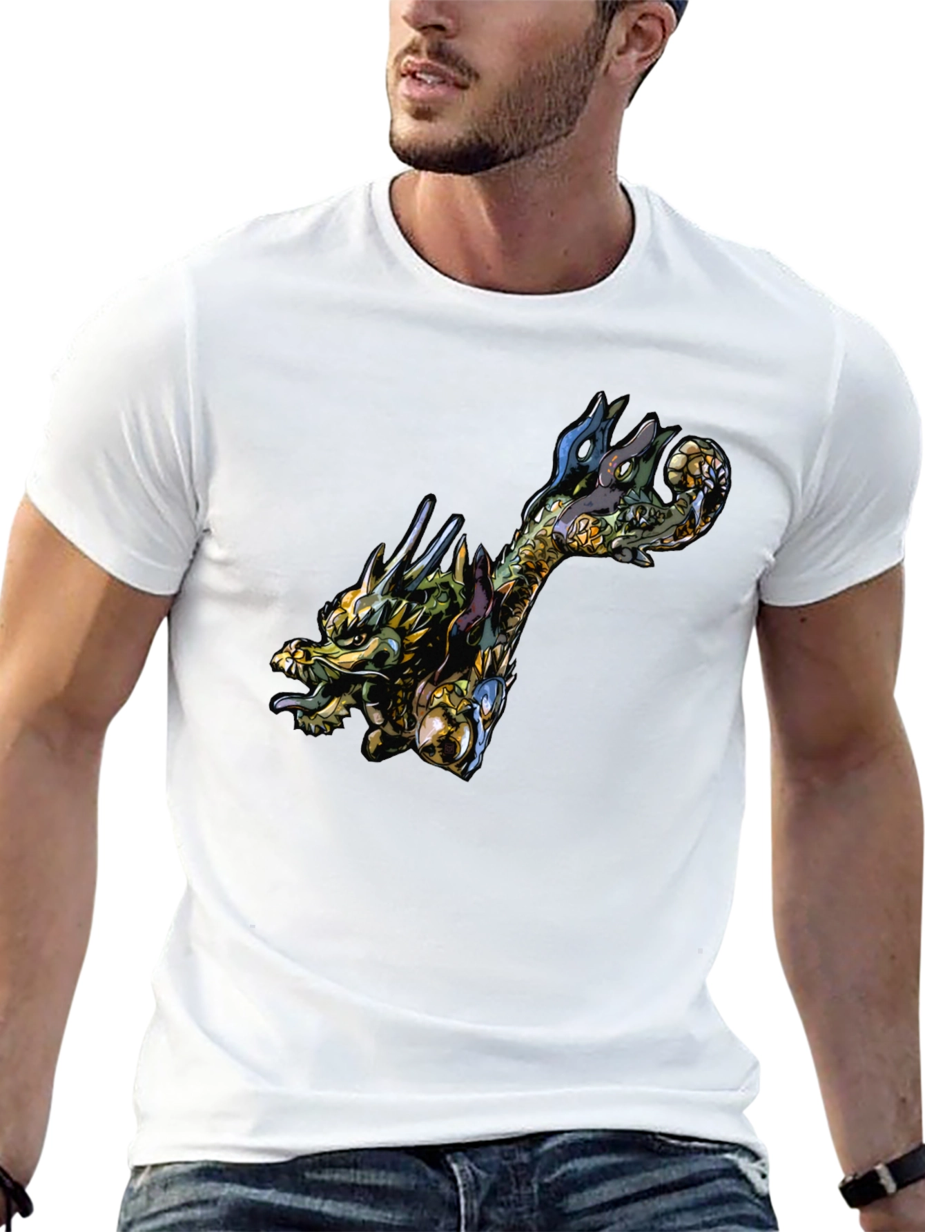 Black Dragon Graphic Black Tee - Unique Style view 13