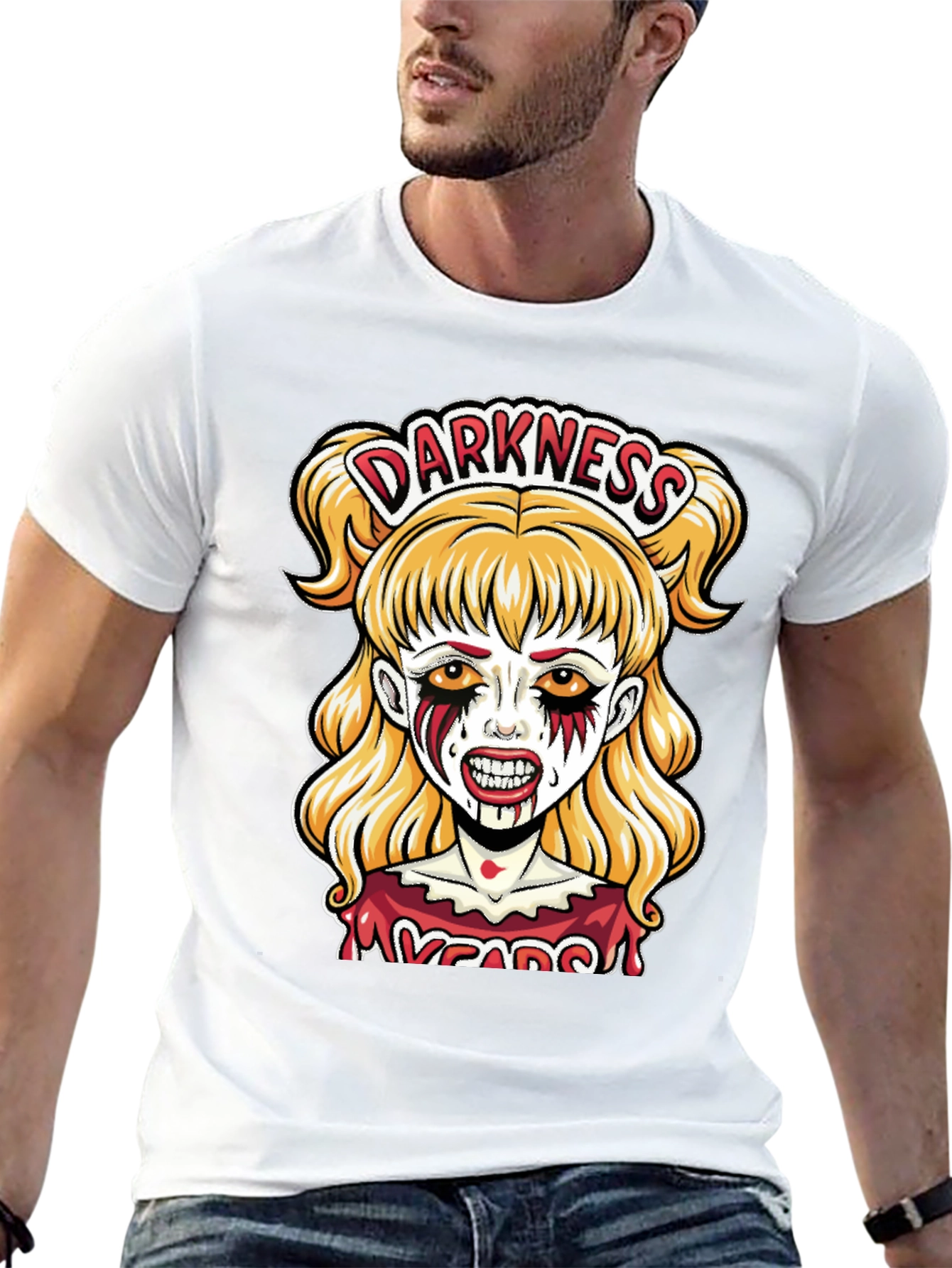 Black Darkness Zombie Girl Graphic Tee view 13
