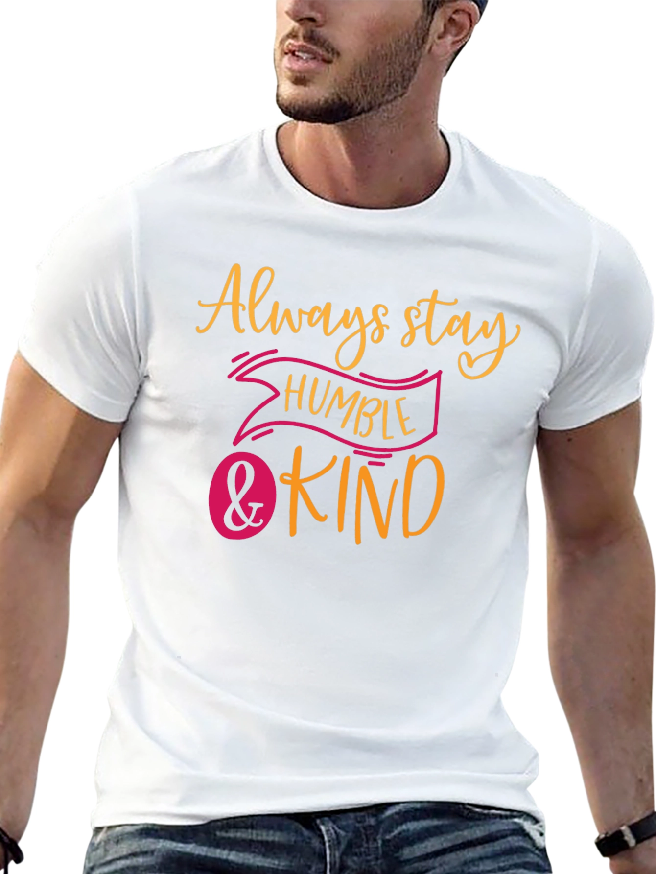 Black Always Stay Humble & Kind Graphic Tee view 13