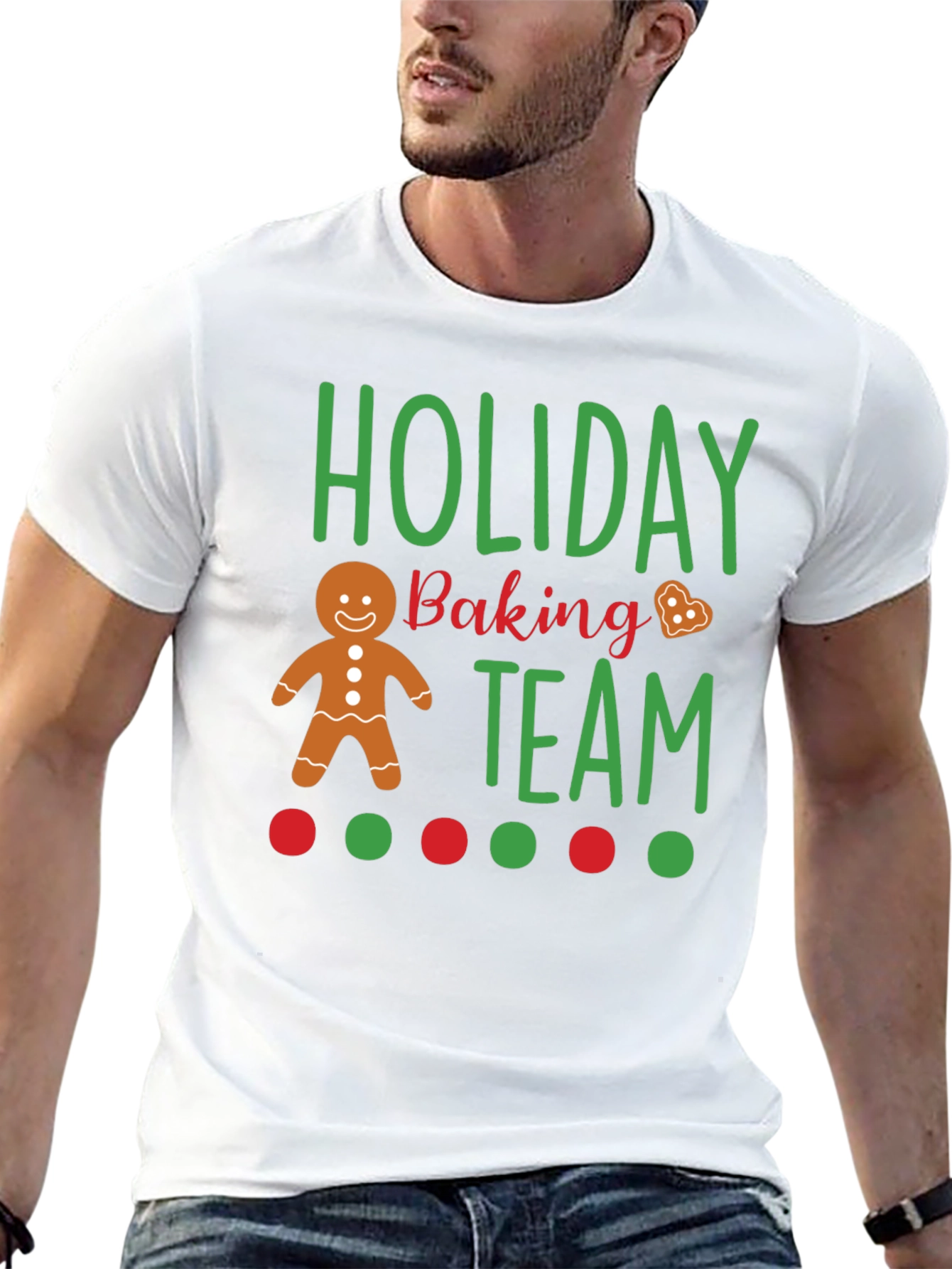 Black Holiday Baking Team T-Shirt view 13
