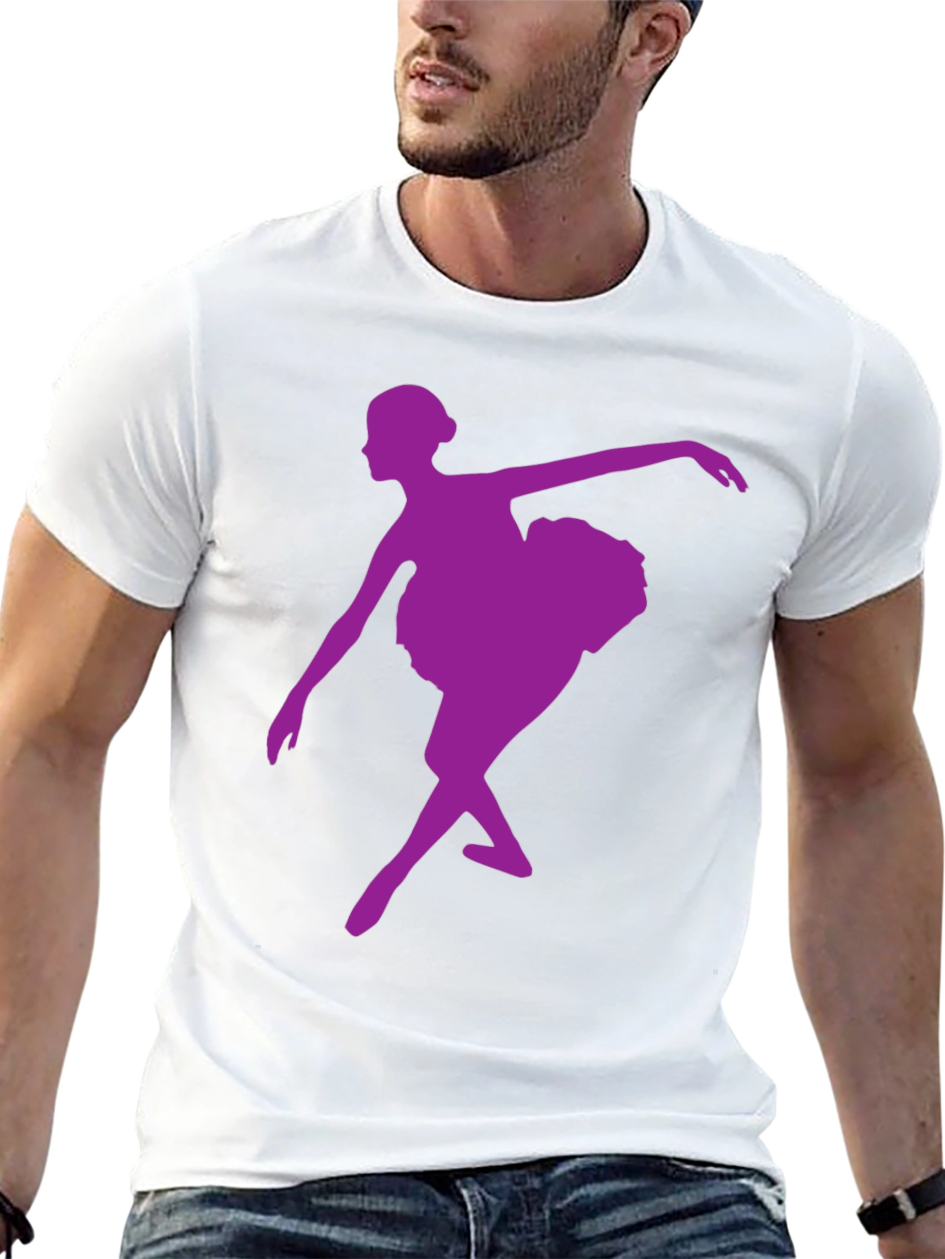 Black Ballerina Graphic Tee - Dance Lover's T-Shirt view 13