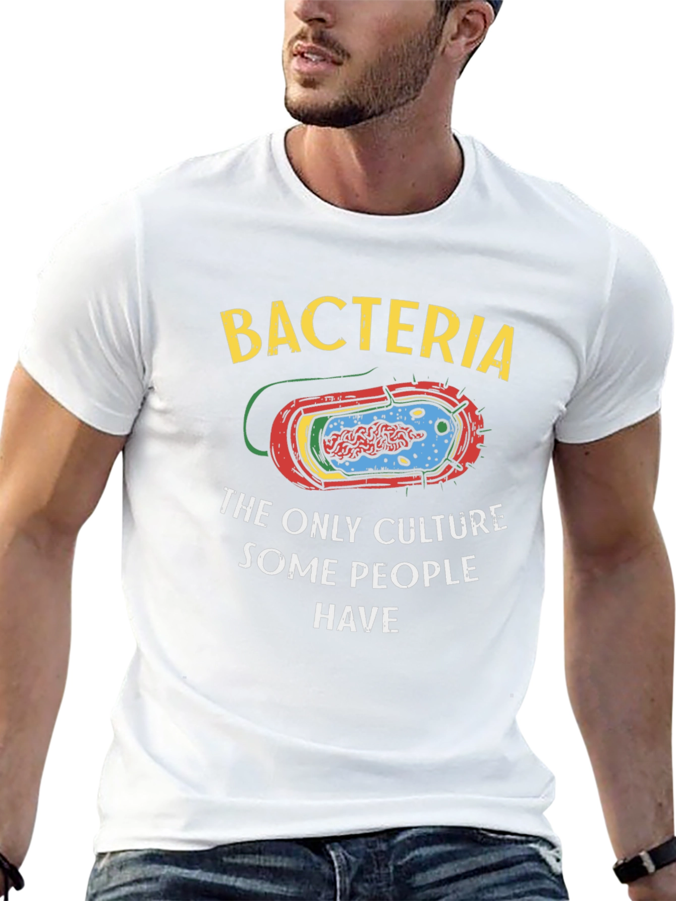Black Bacteria Culture Humor T-Shirt view 13