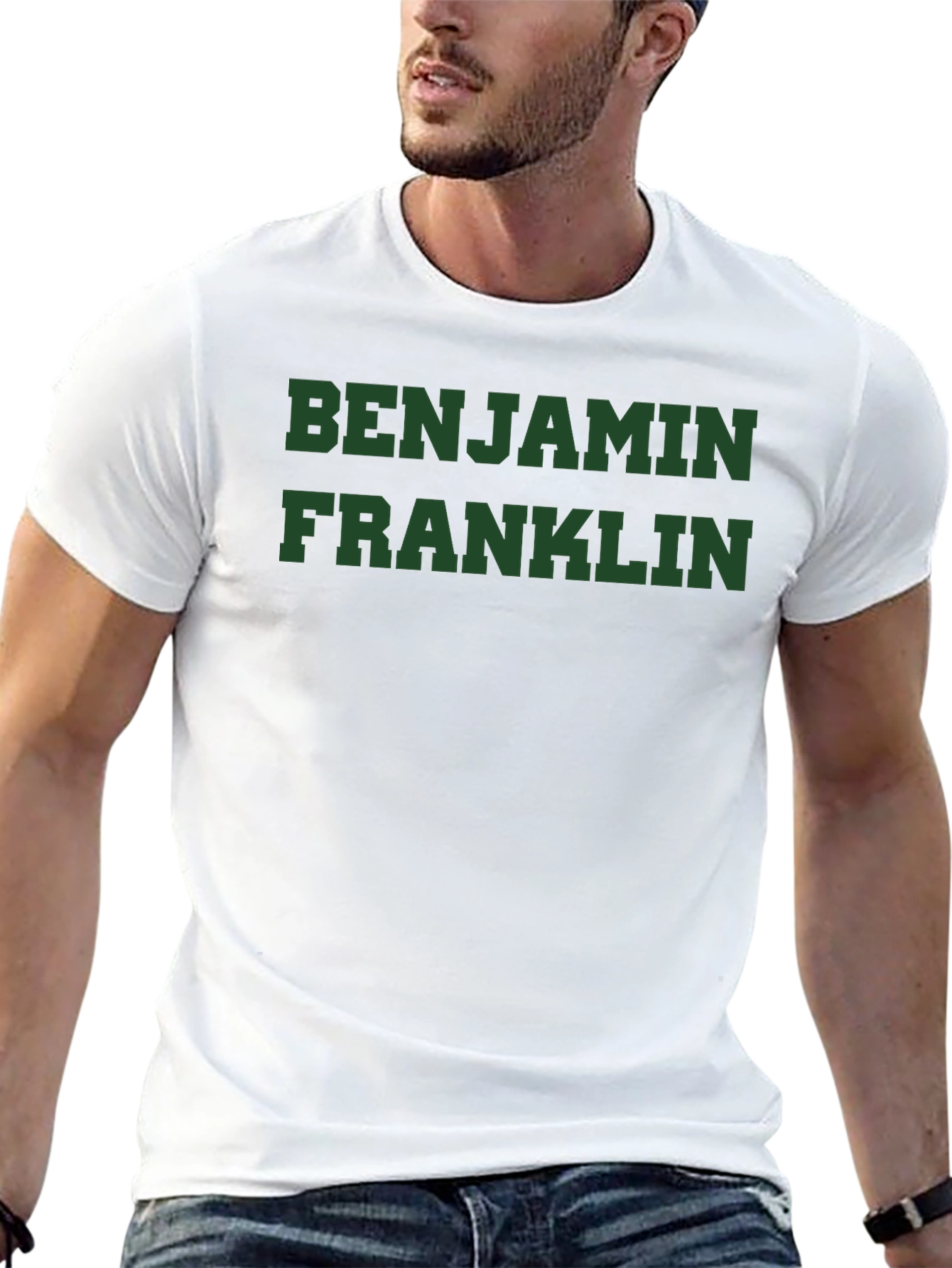 Black Benjamin Franklin Graphic T-Shirt view 13