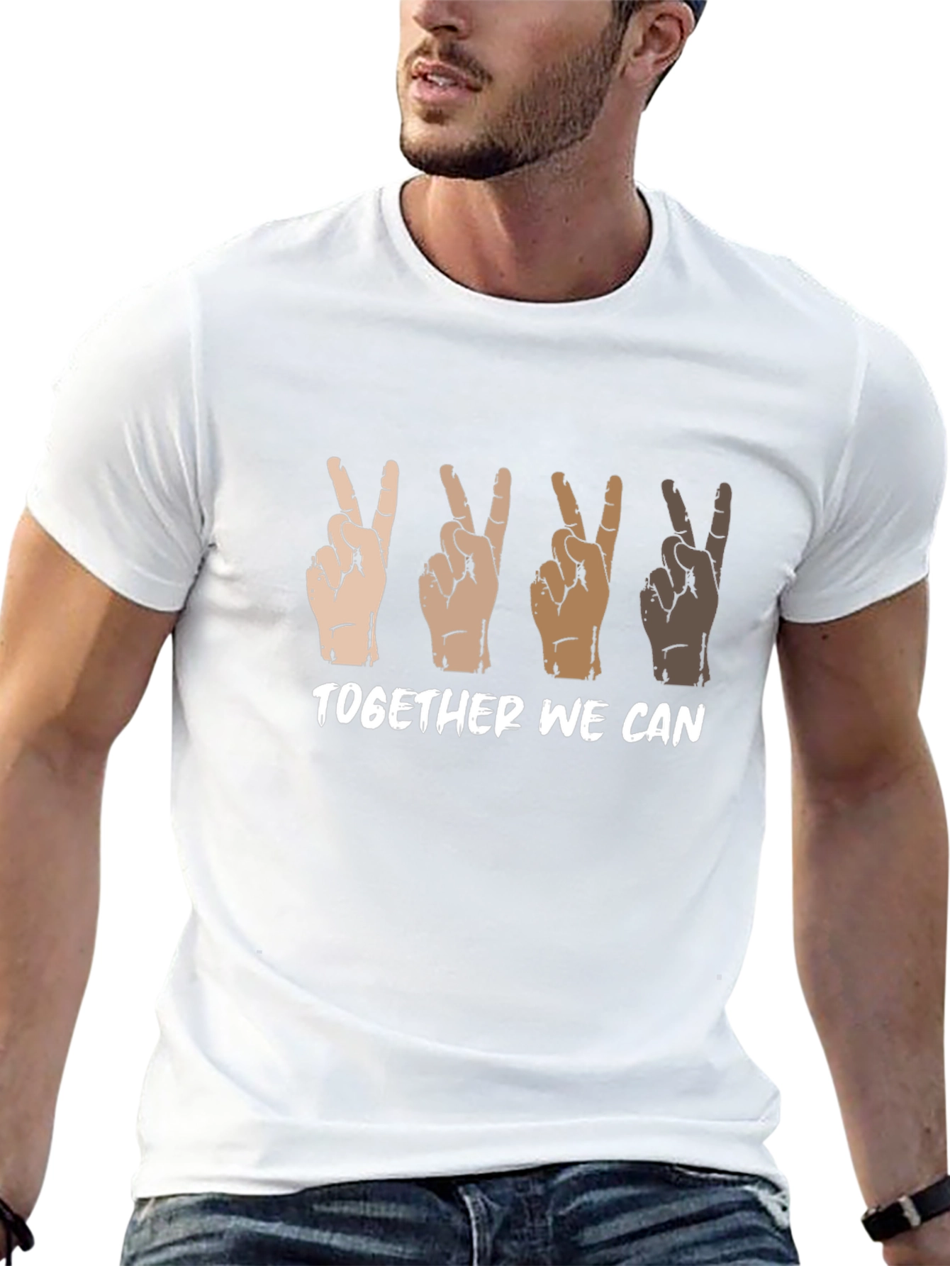 Black Together We Can Equality T-Shirt view 13