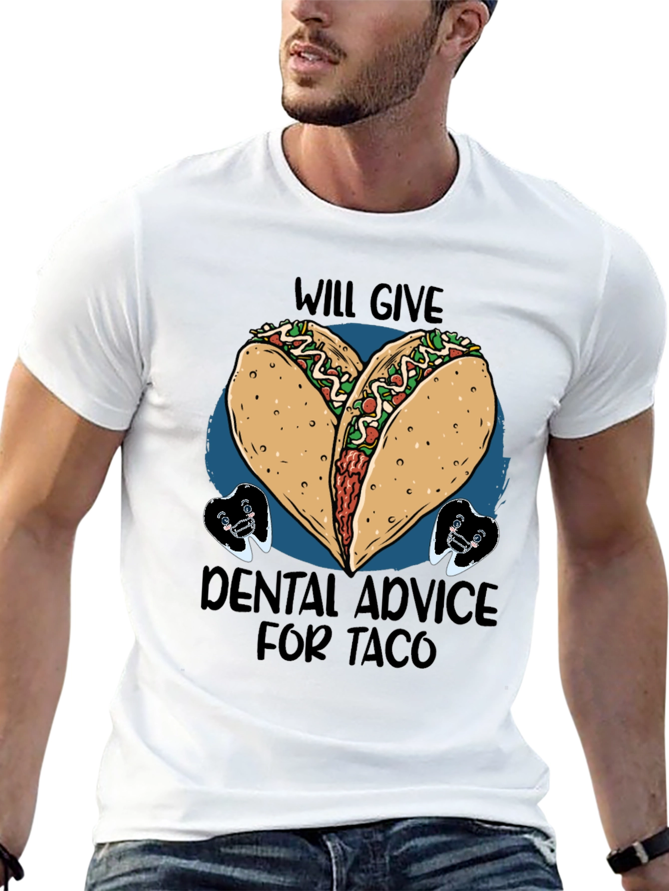 Black Taco Dental Advice Graphic Tee view 13