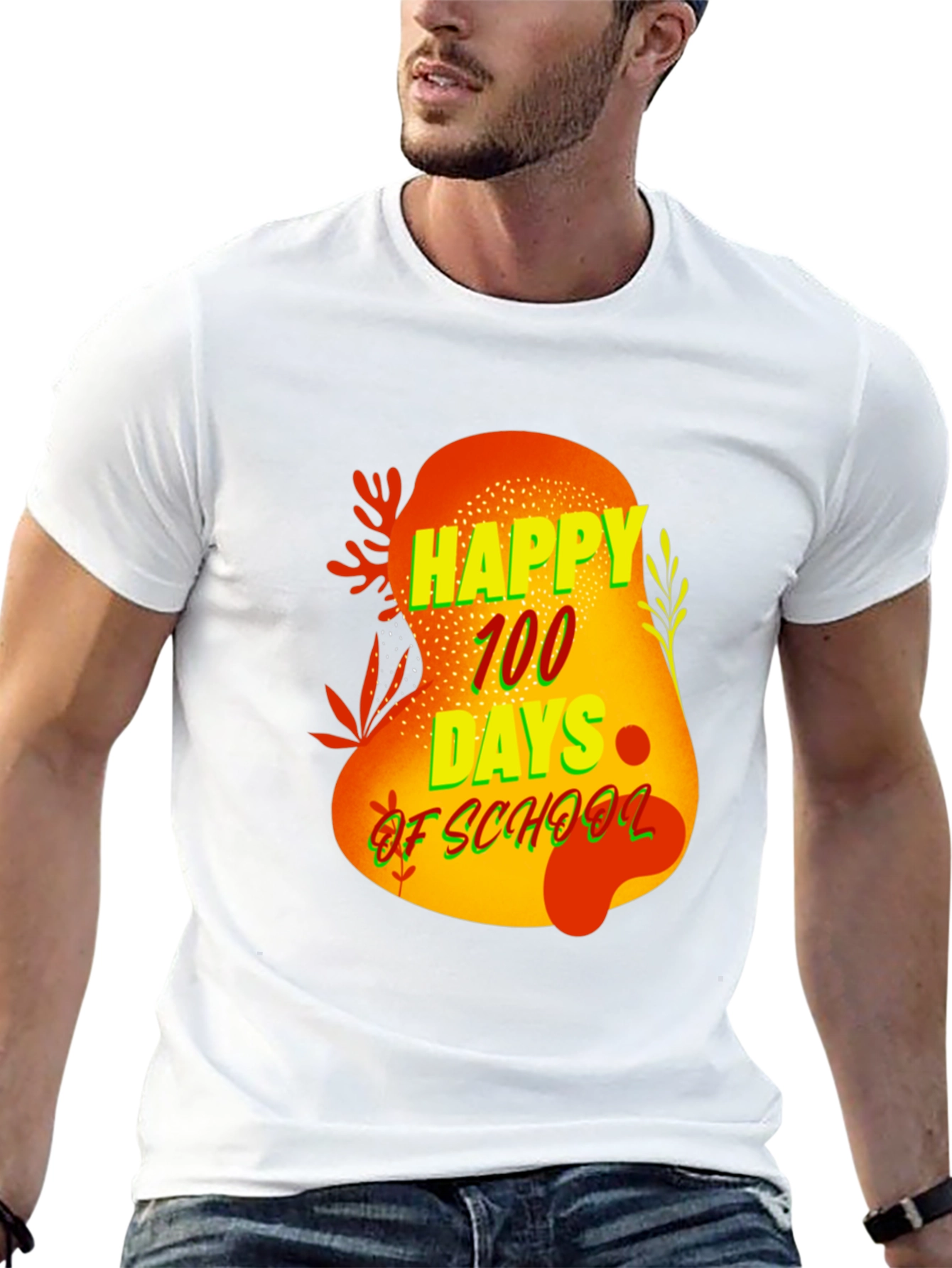 Black Happy 100 Days of School T-Shirt view 13