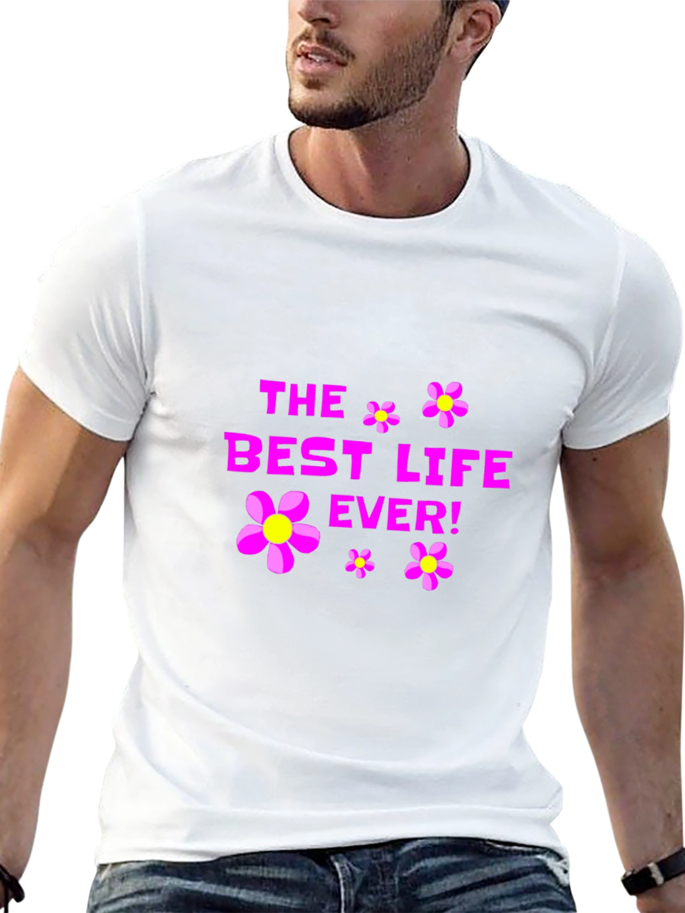 Black The Best Life Ever! Graphic T-Shirt view 13