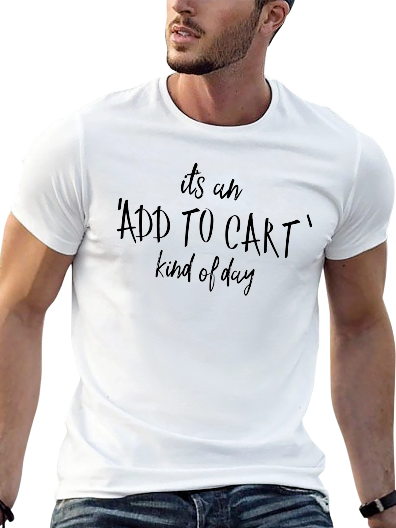 Add To Cart Kind of Day Black Tee - 13