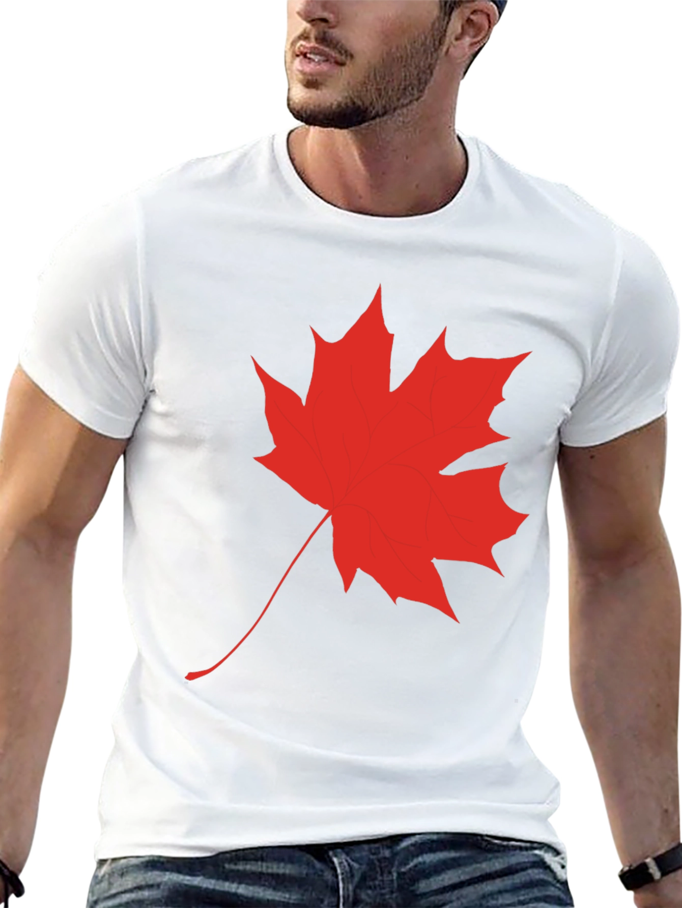 Black Maple Leaf Graphic T-Shirt view 13