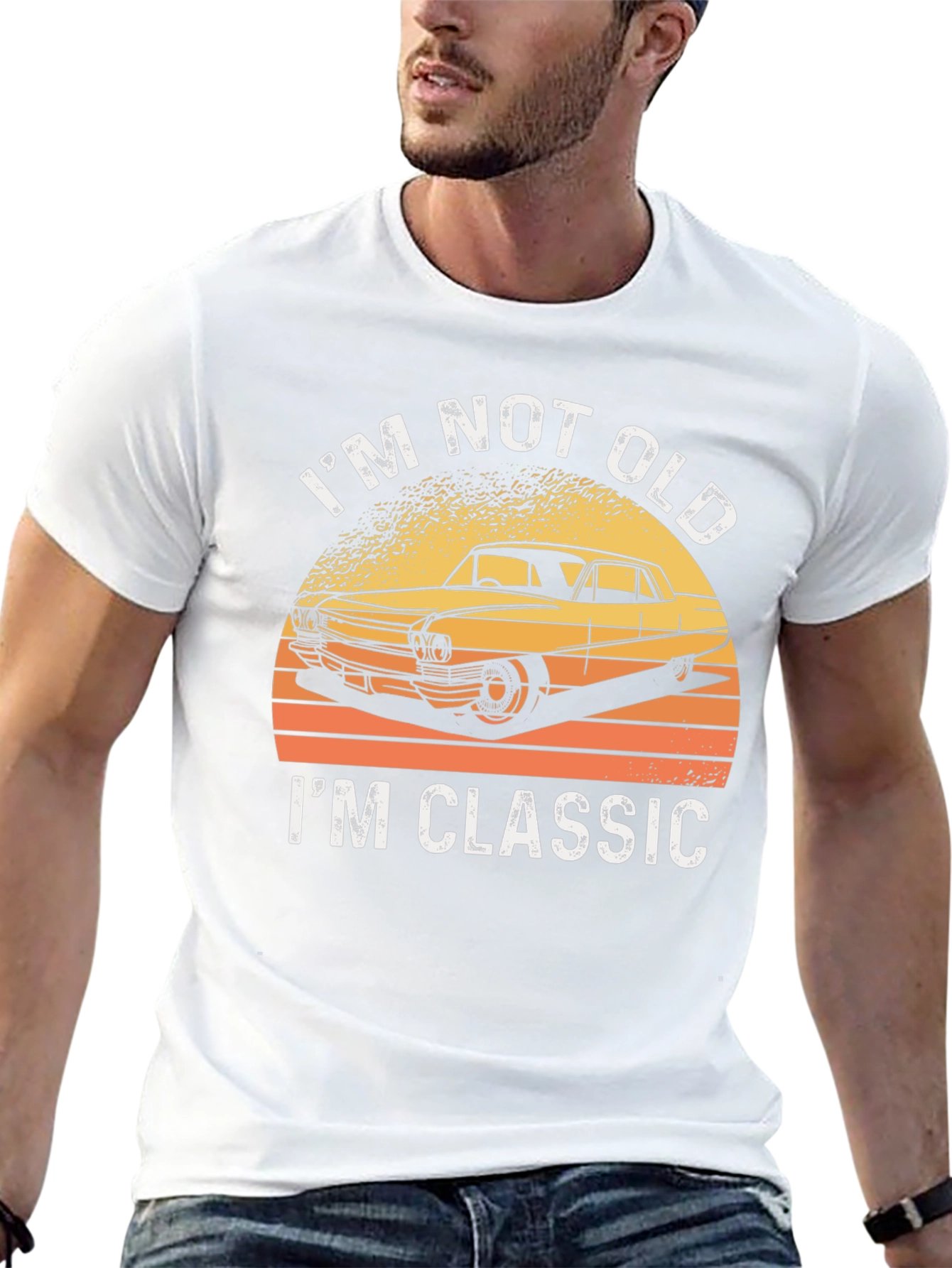 Black I'm Not Old, I'm Classic Car T-Shirt view 13