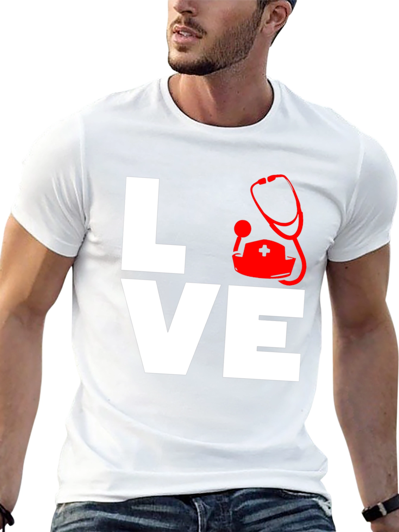 Black Nurse Love Graphic T-Shirt view 13