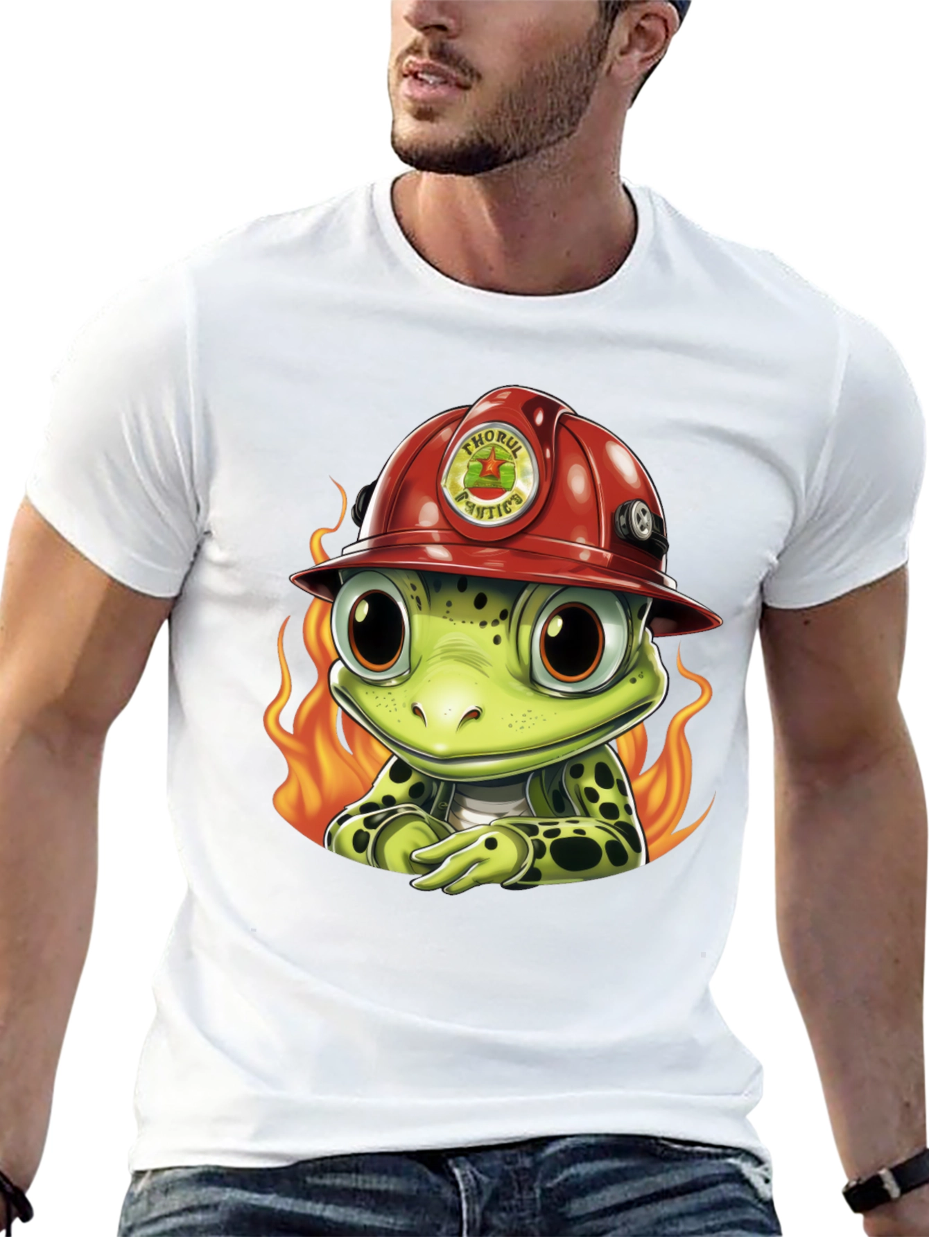 Black Frog Firefighter T-Shirt view 13