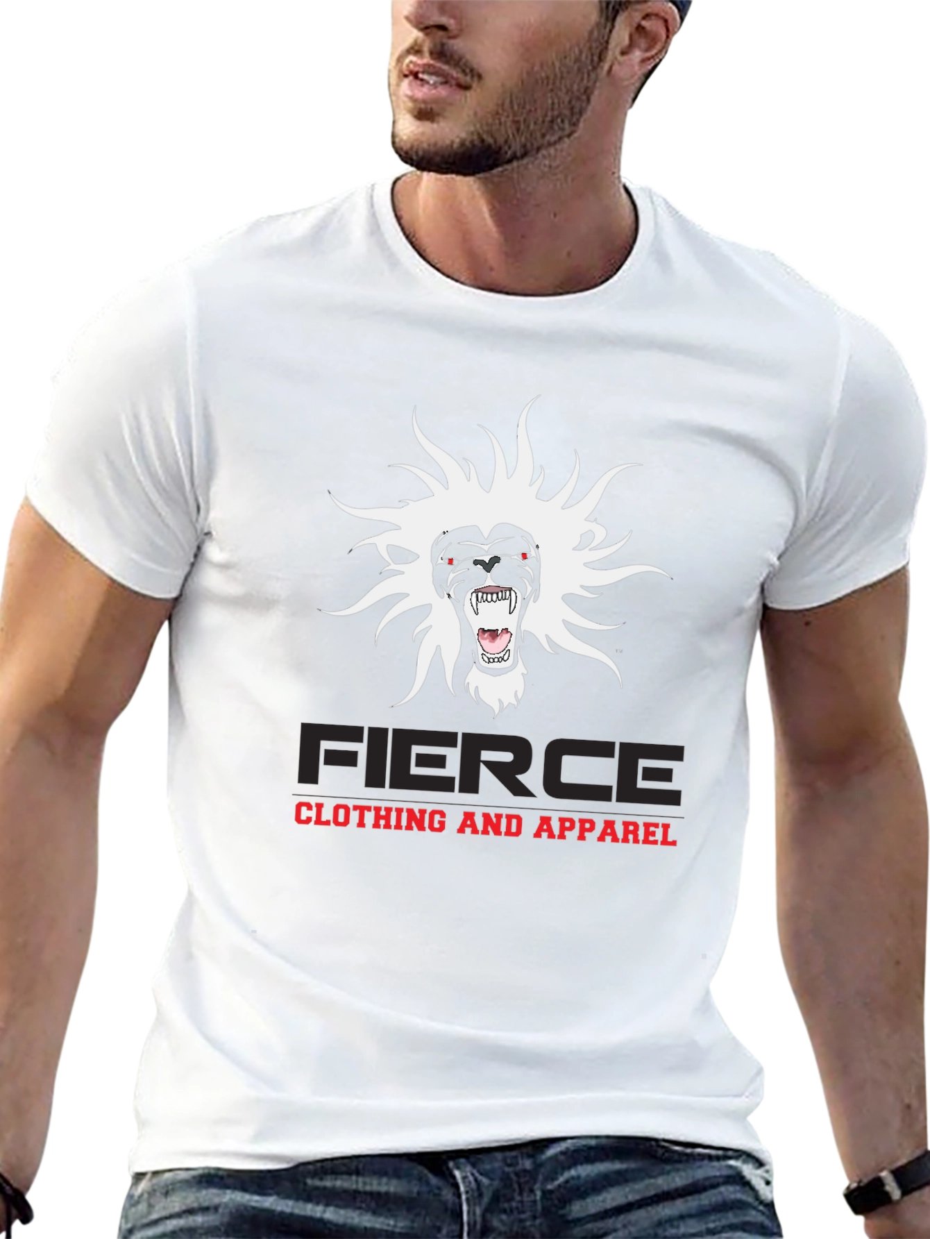 Black Fierce Graphic Tee - Black Cotton Blend view 13