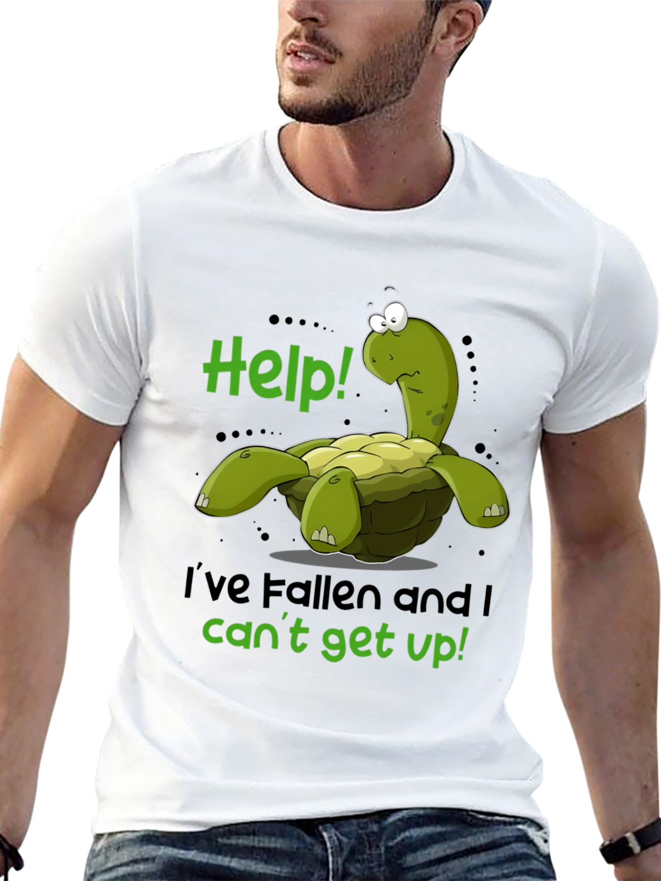 Black Help! Turtle T-Shirt view 13