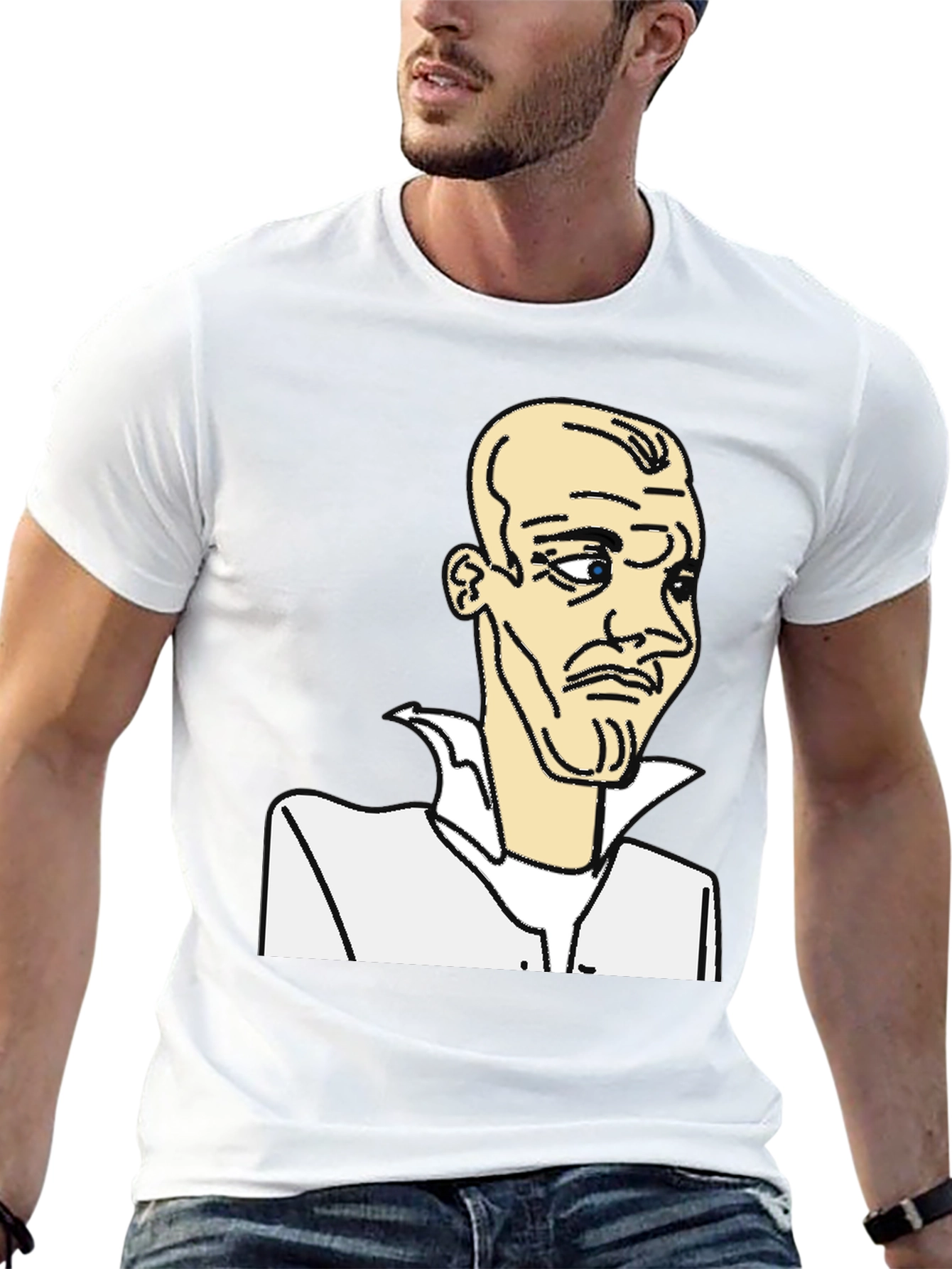 Black Cartoon Character Graphic Black T-Shirt view 13