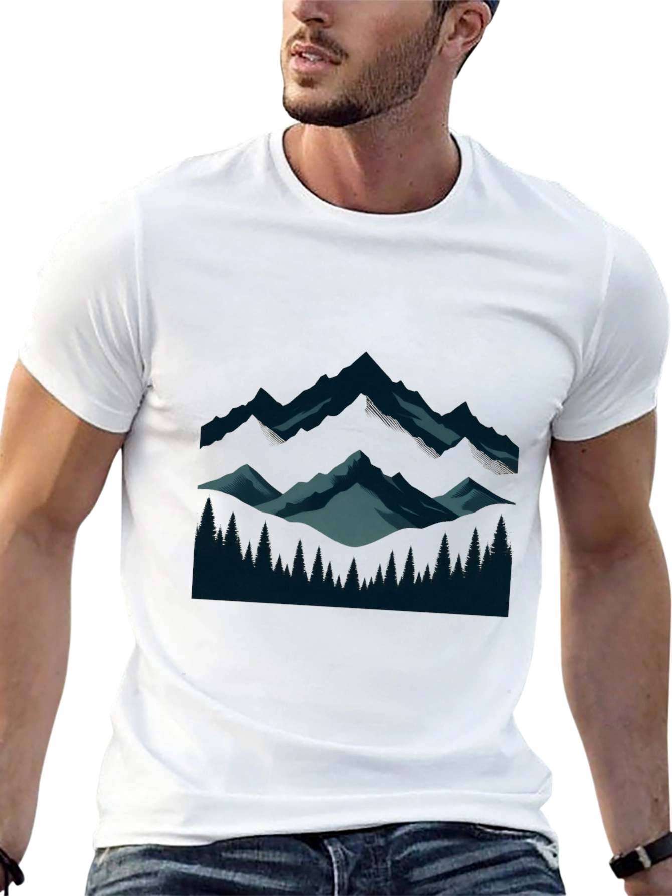 Black Mountain Vista Graphic Tee - Soft Cotton Comfort view 13