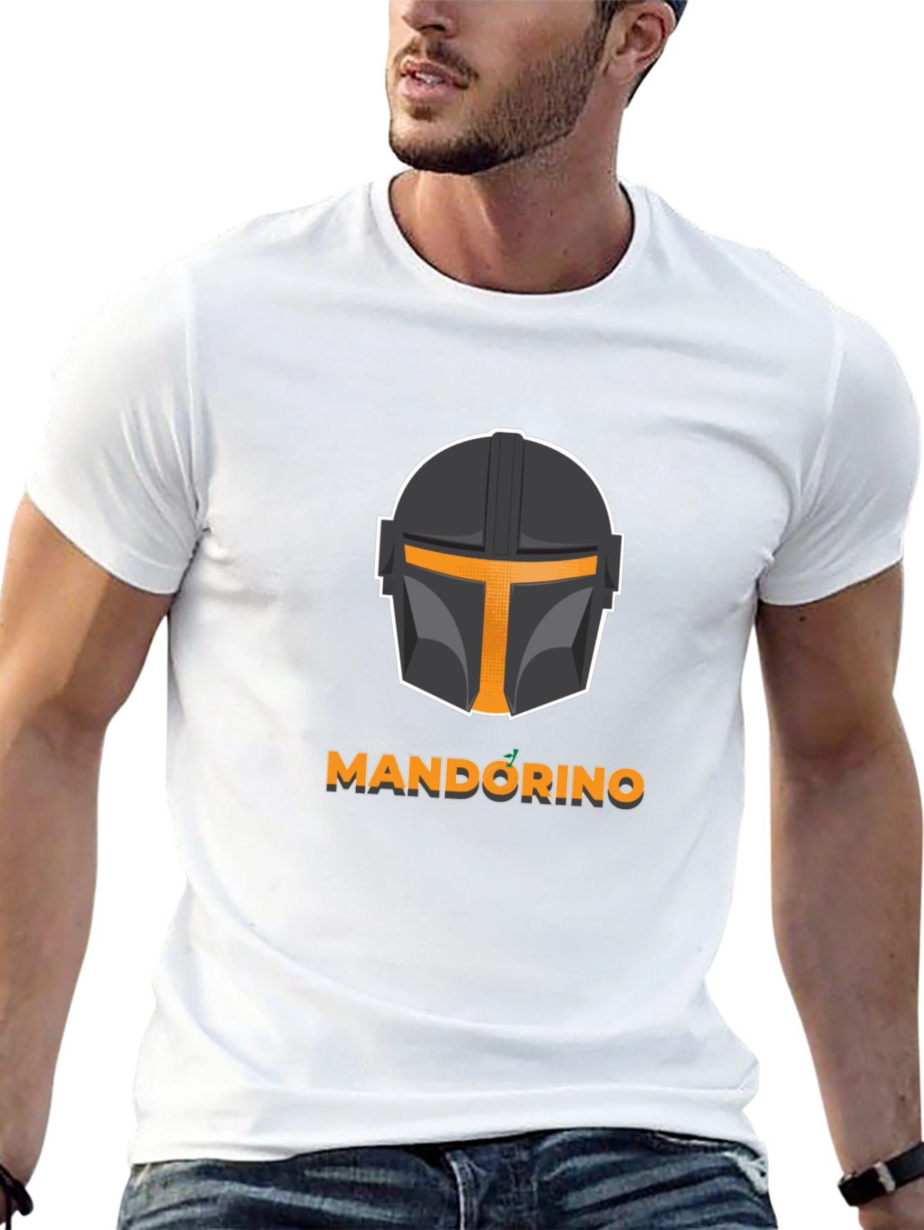 Black Mandorino T-Shirt - Mandalorian Inspired Black Tee view 13