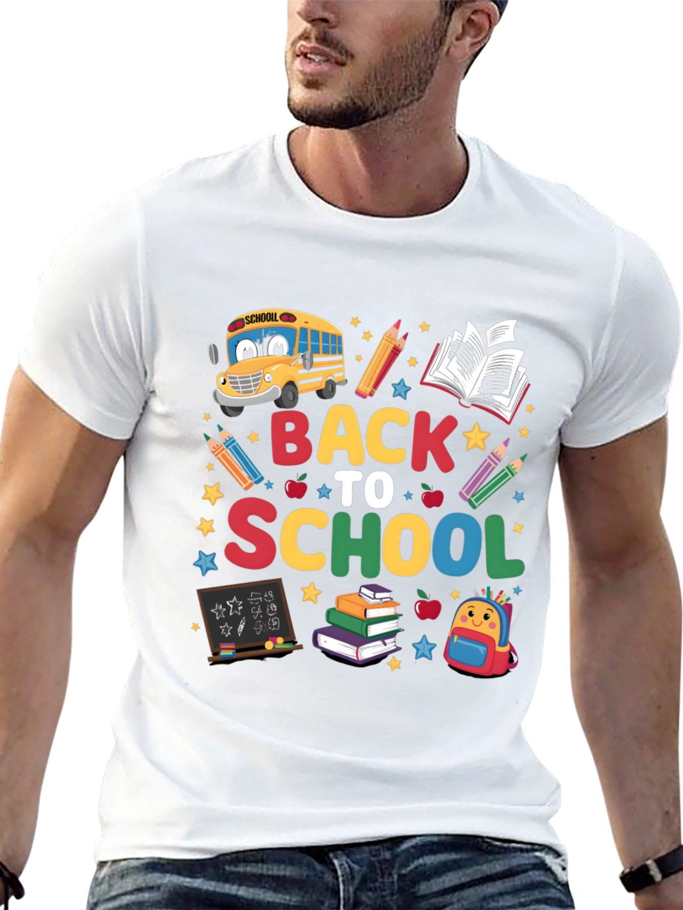 Black Back to School Graphic Tee - Unisex view 13