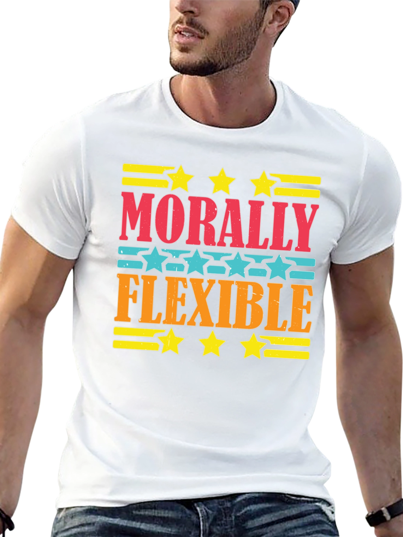 Black Morally Flexible Graphic Tee - Comfort Fit view 13