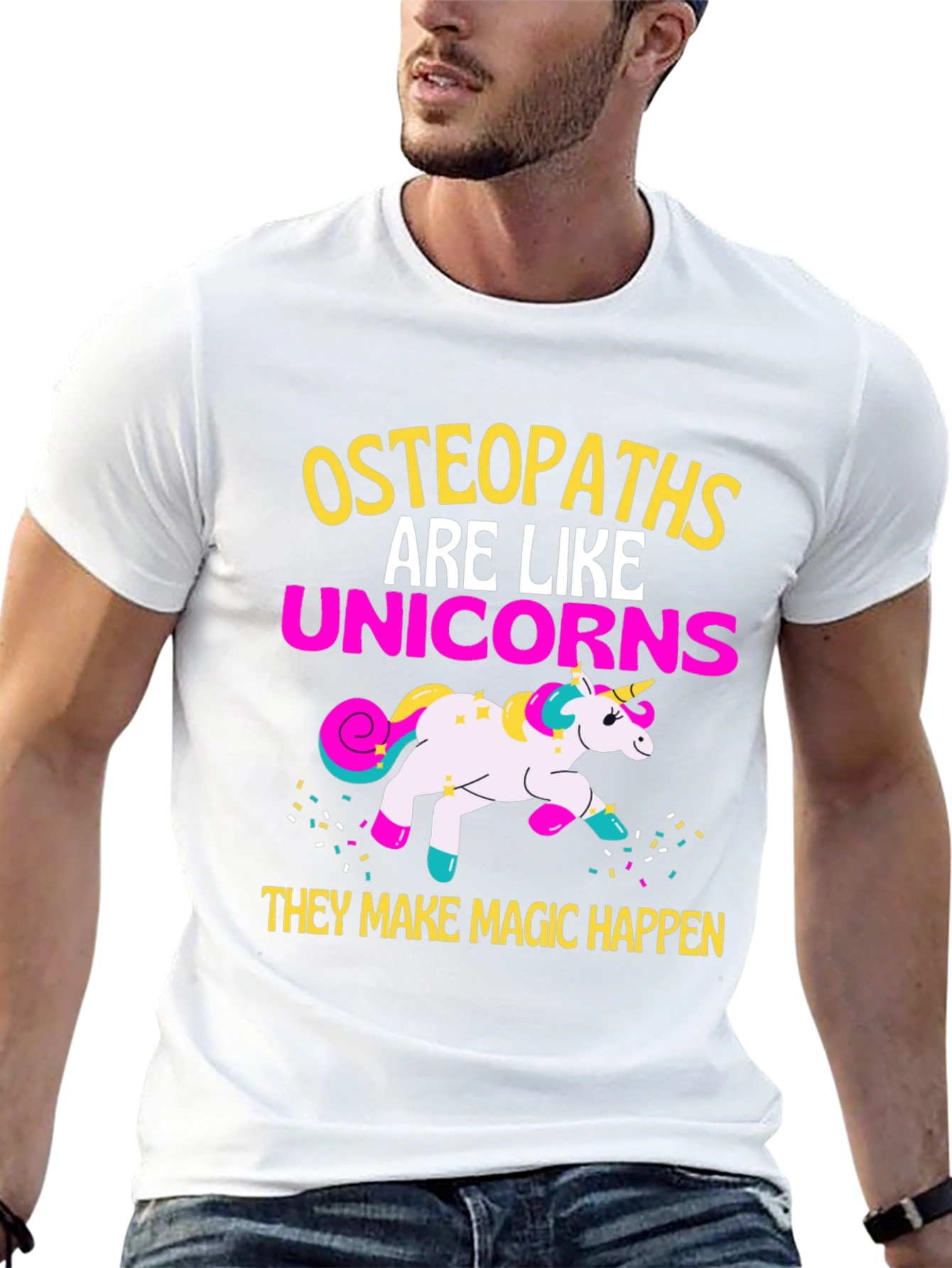 Black Osteopaths Are Like Unicorns T-Shirt view 13