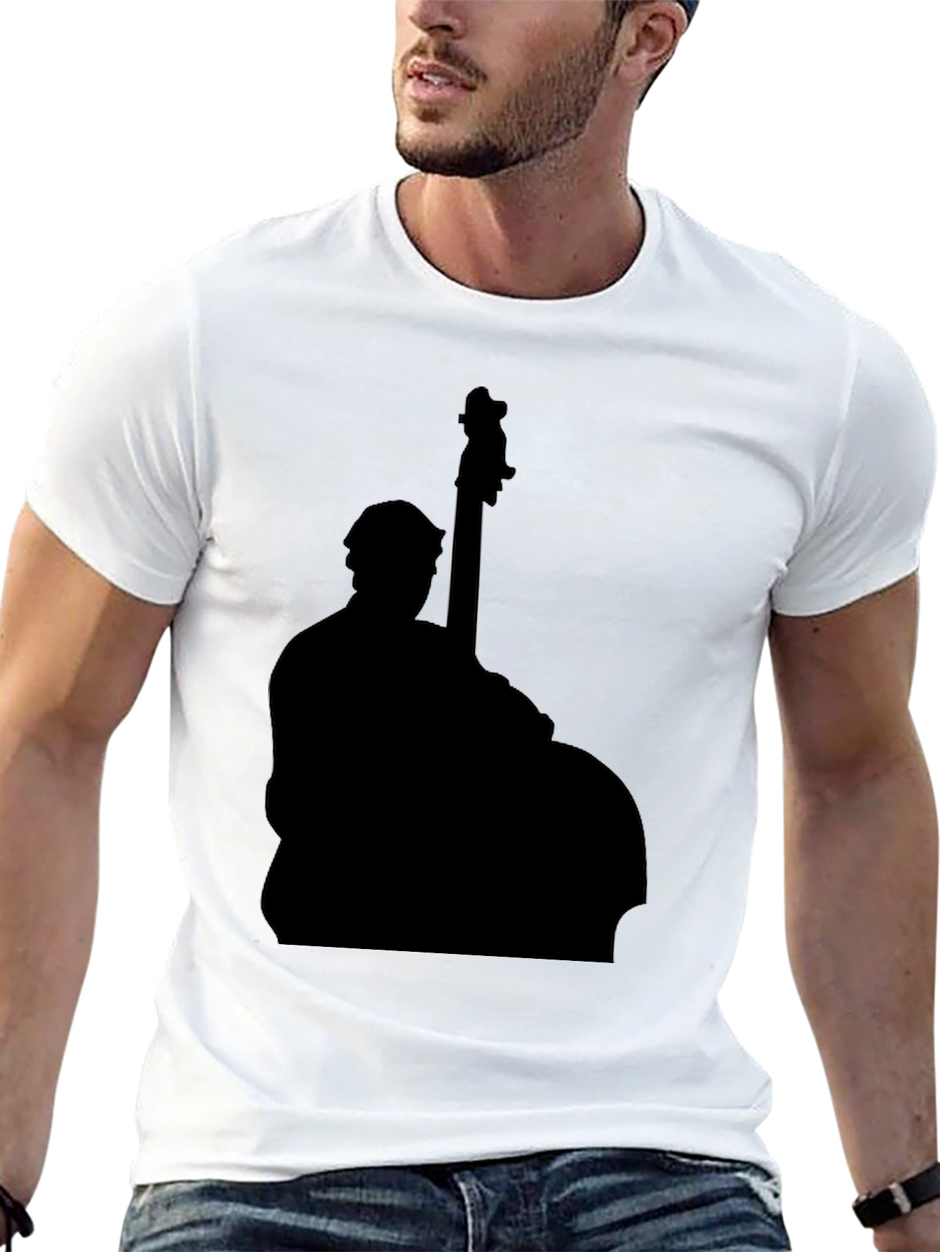 Black Black Bass Player Graphic Tee - Unisex view 13