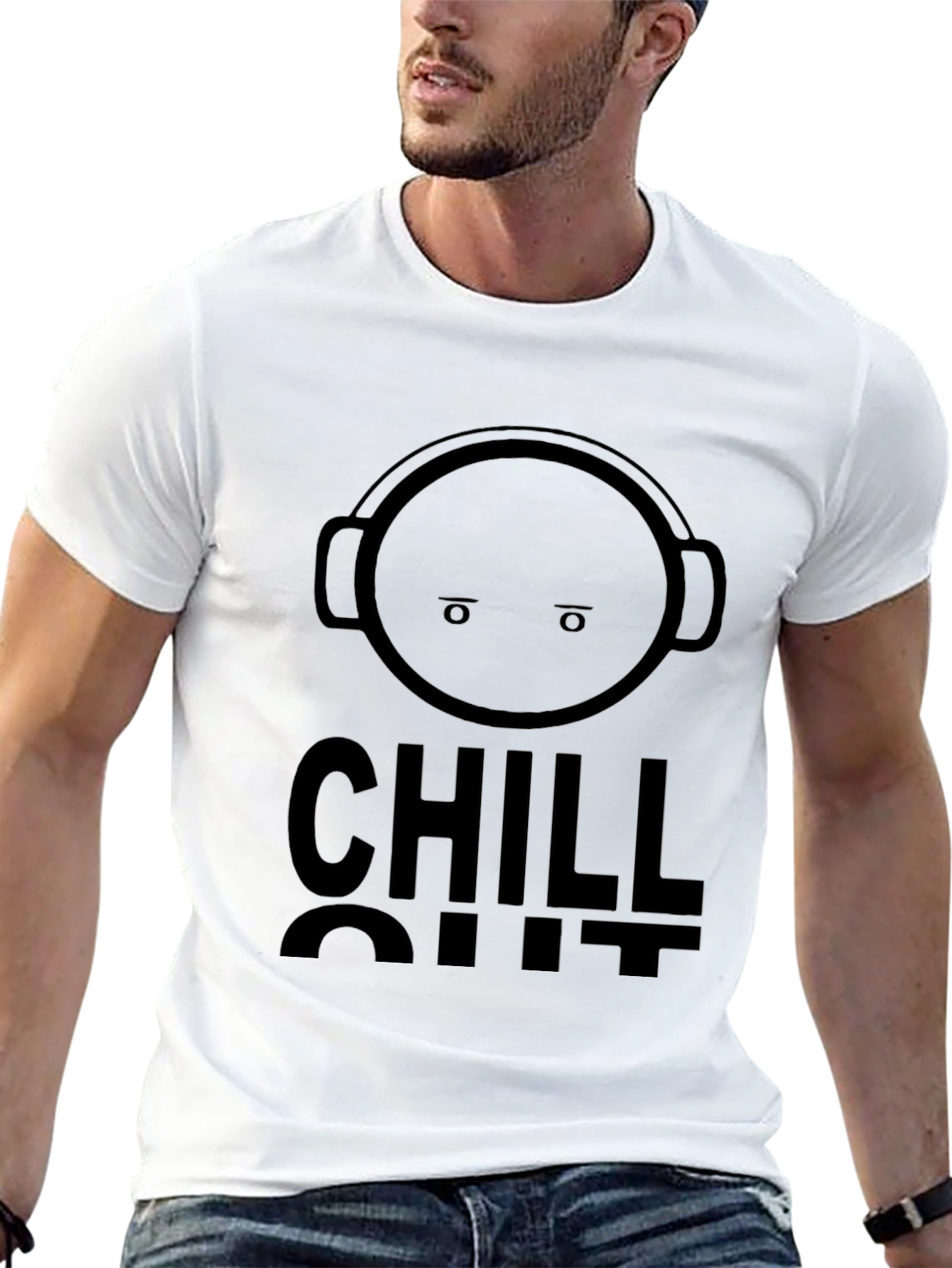 Black Chill Out Graphic T-Shirt - Relaxed Vibe view 13